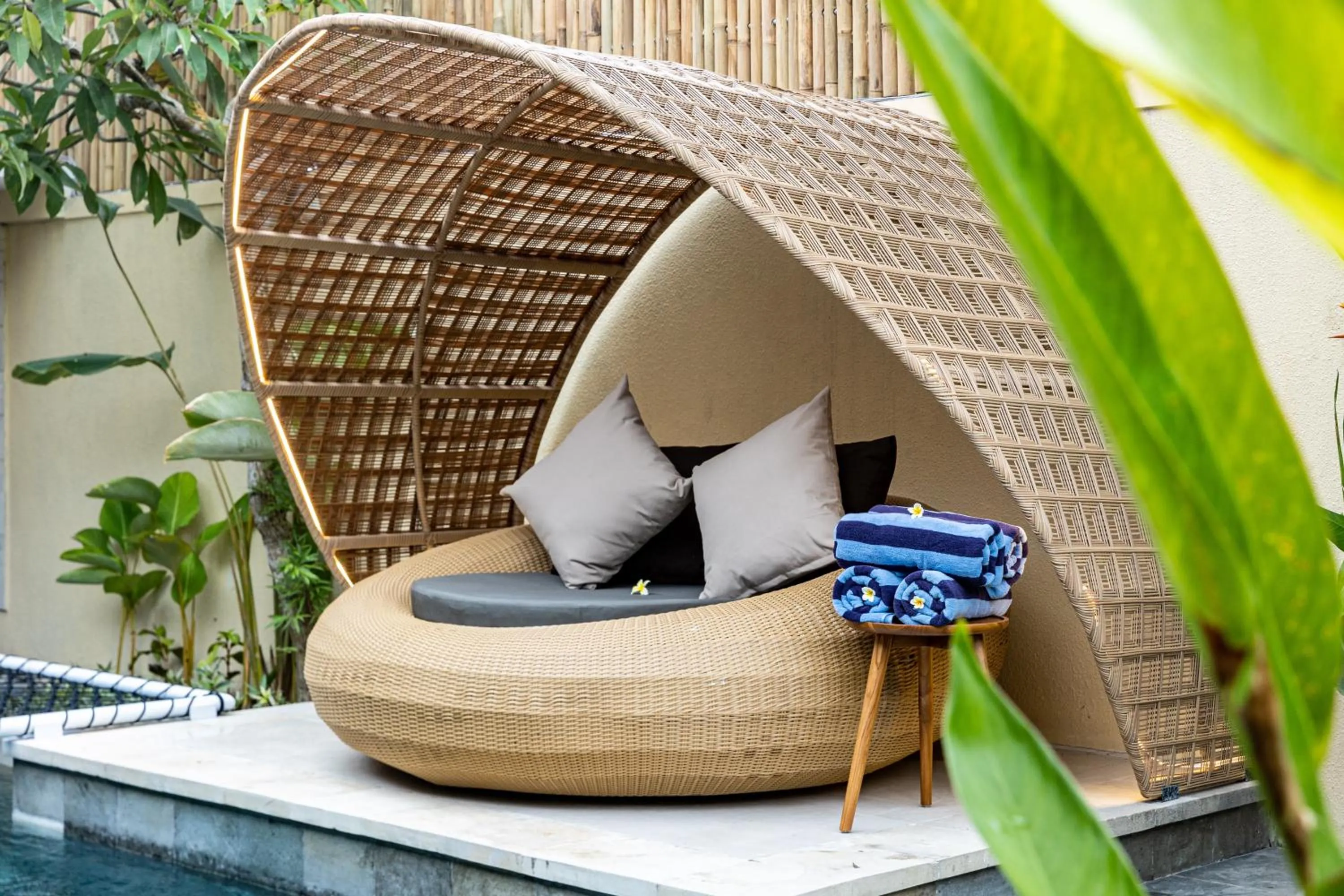 sunbed in Lalasa Villas Canggu