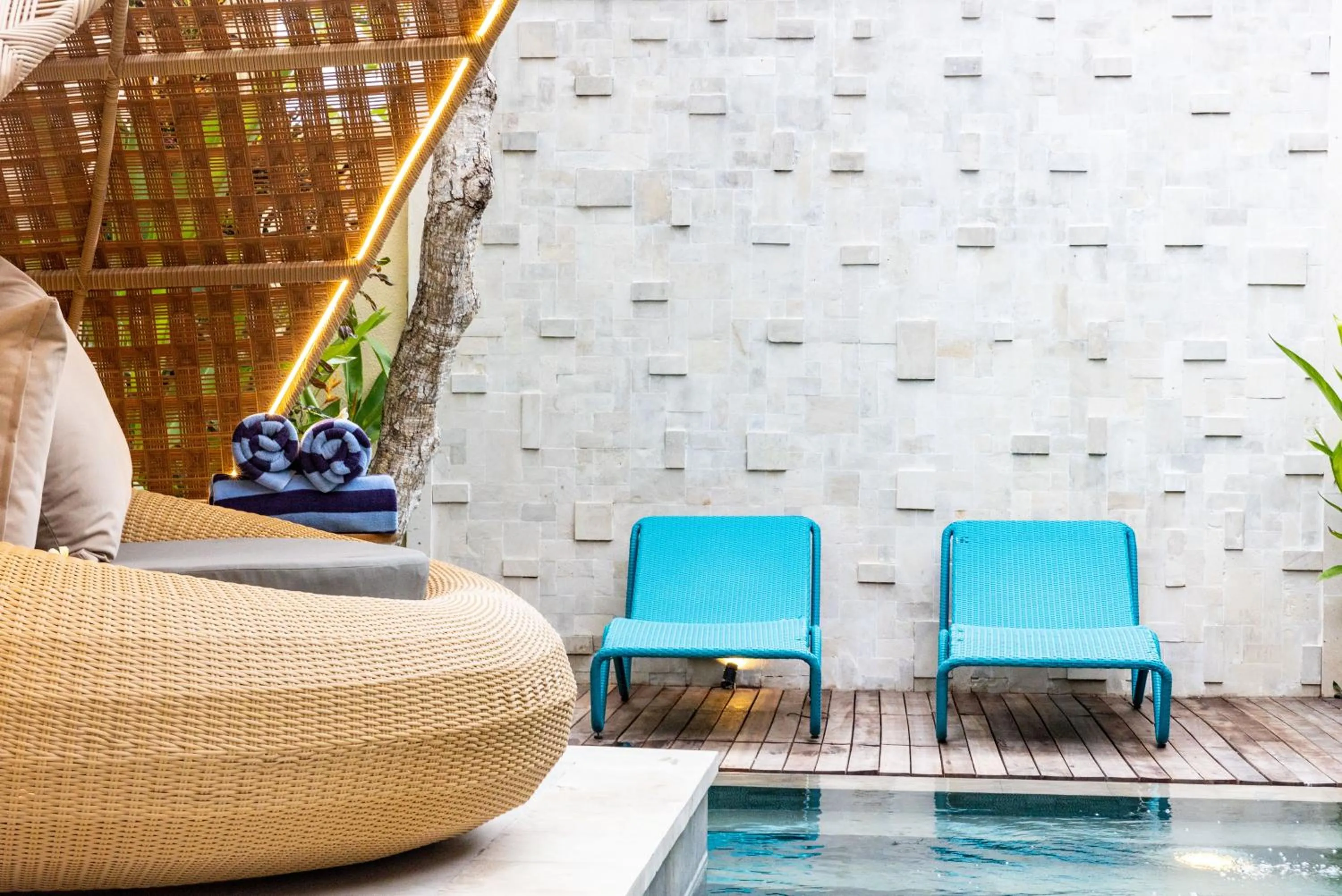 sunbed in Lalasa Villas Canggu