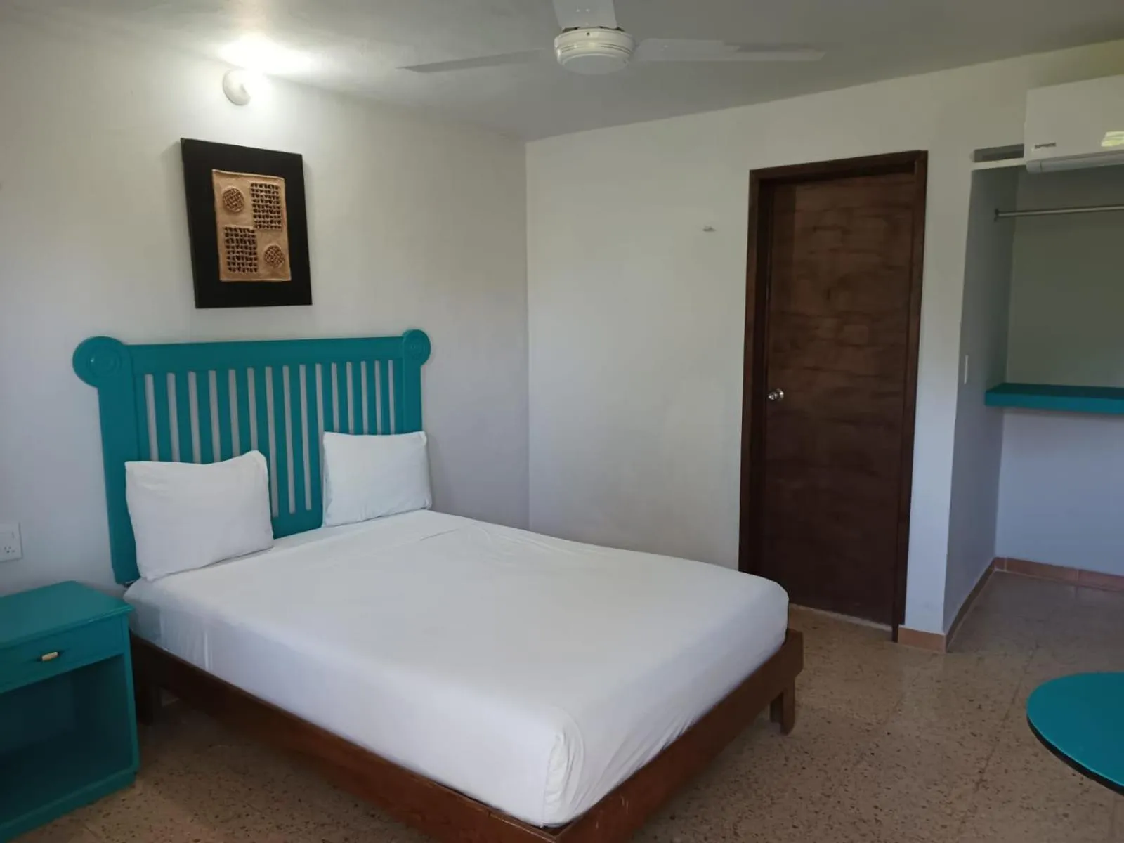 Bed in Blue Coconut Cancun Hotel