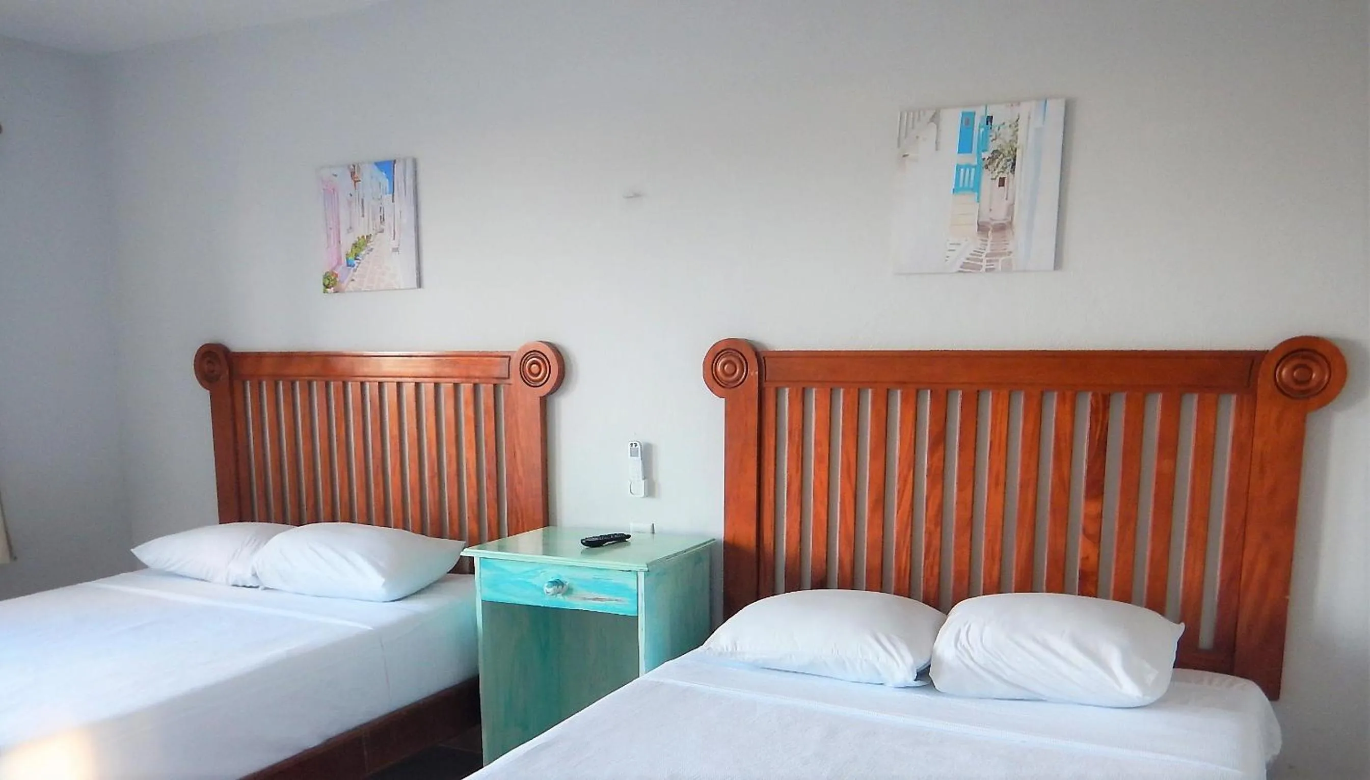 Bed in Blue Coconut Cancun Hotel