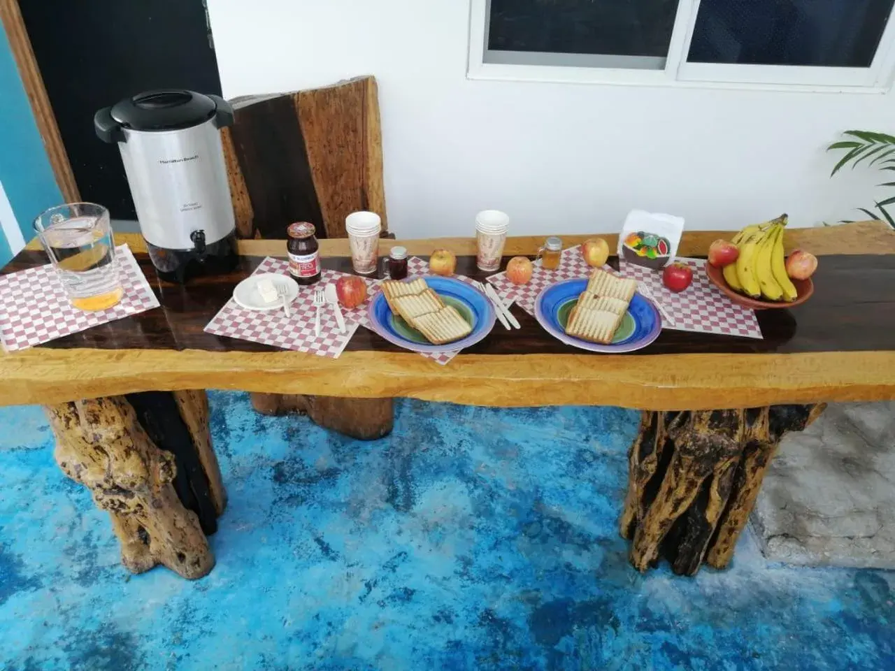 Continental breakfast in Blue Coconut Cancun Hotel Continental breakfast in Blue Coconut Cancun Hotel