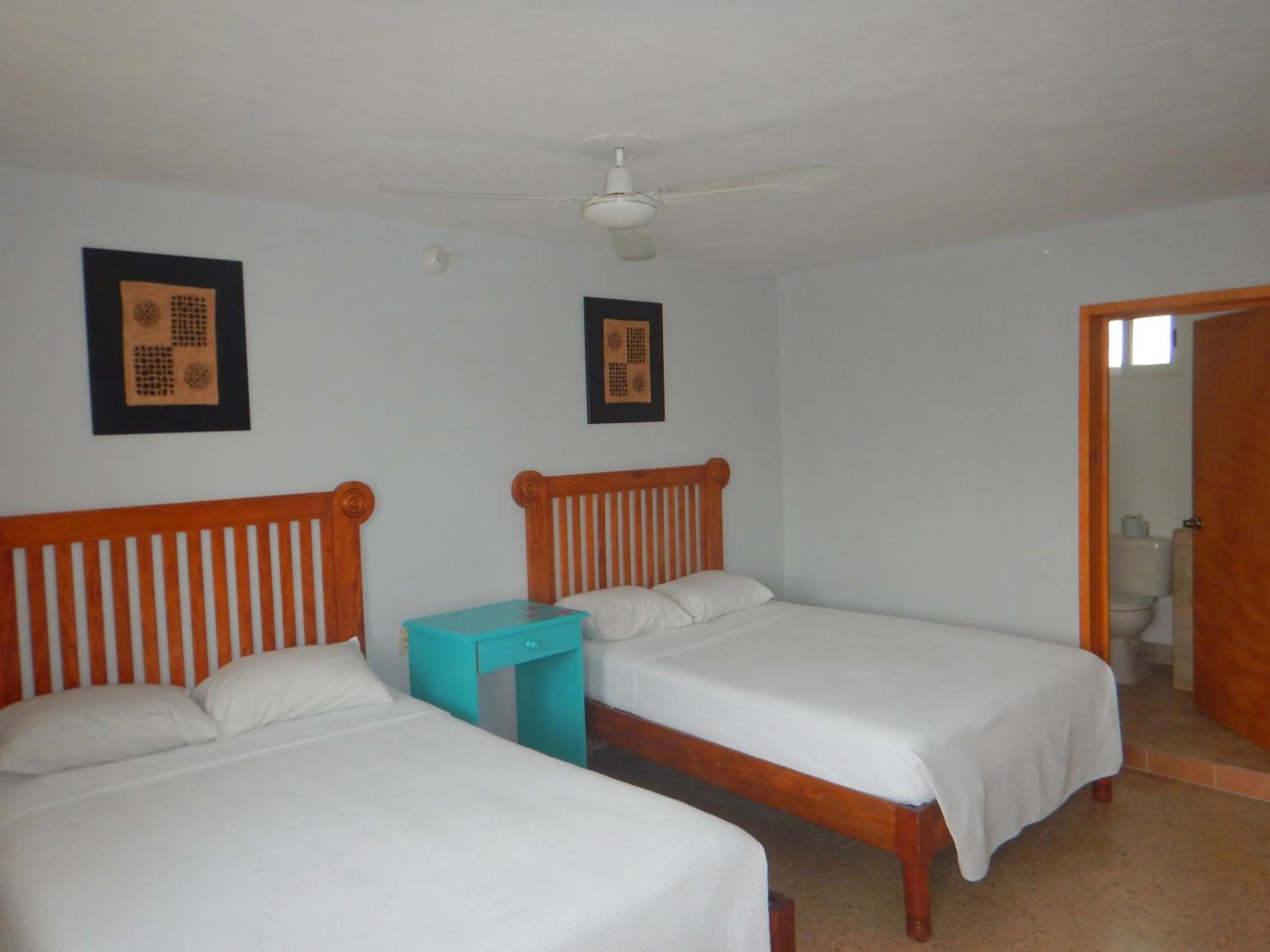 Bed in Blue Coconut Cancun Hotel