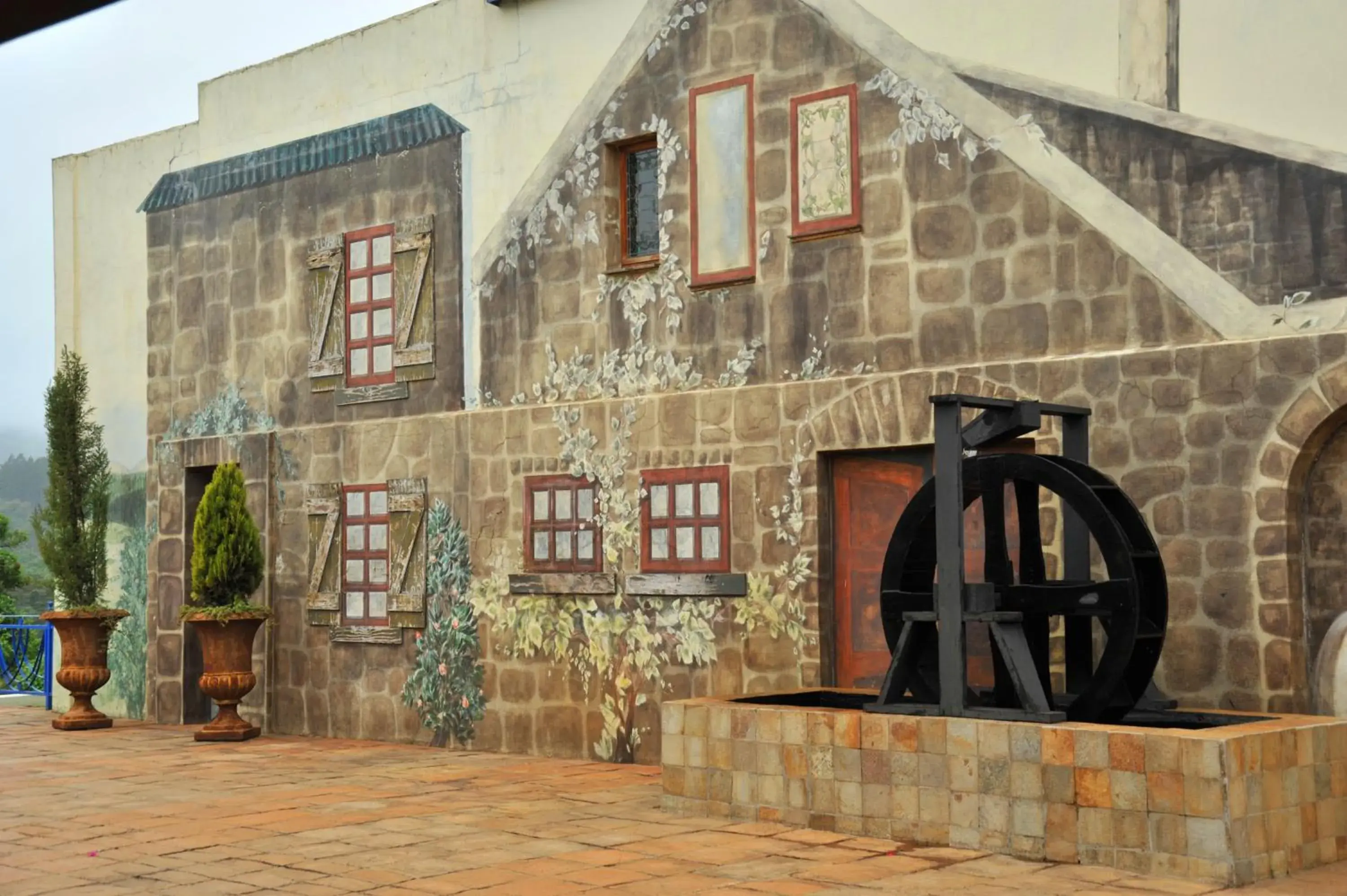 Facade/entrance in Magoebaskloof Hotel Facade/entrance in Magoebaskloof Hotel