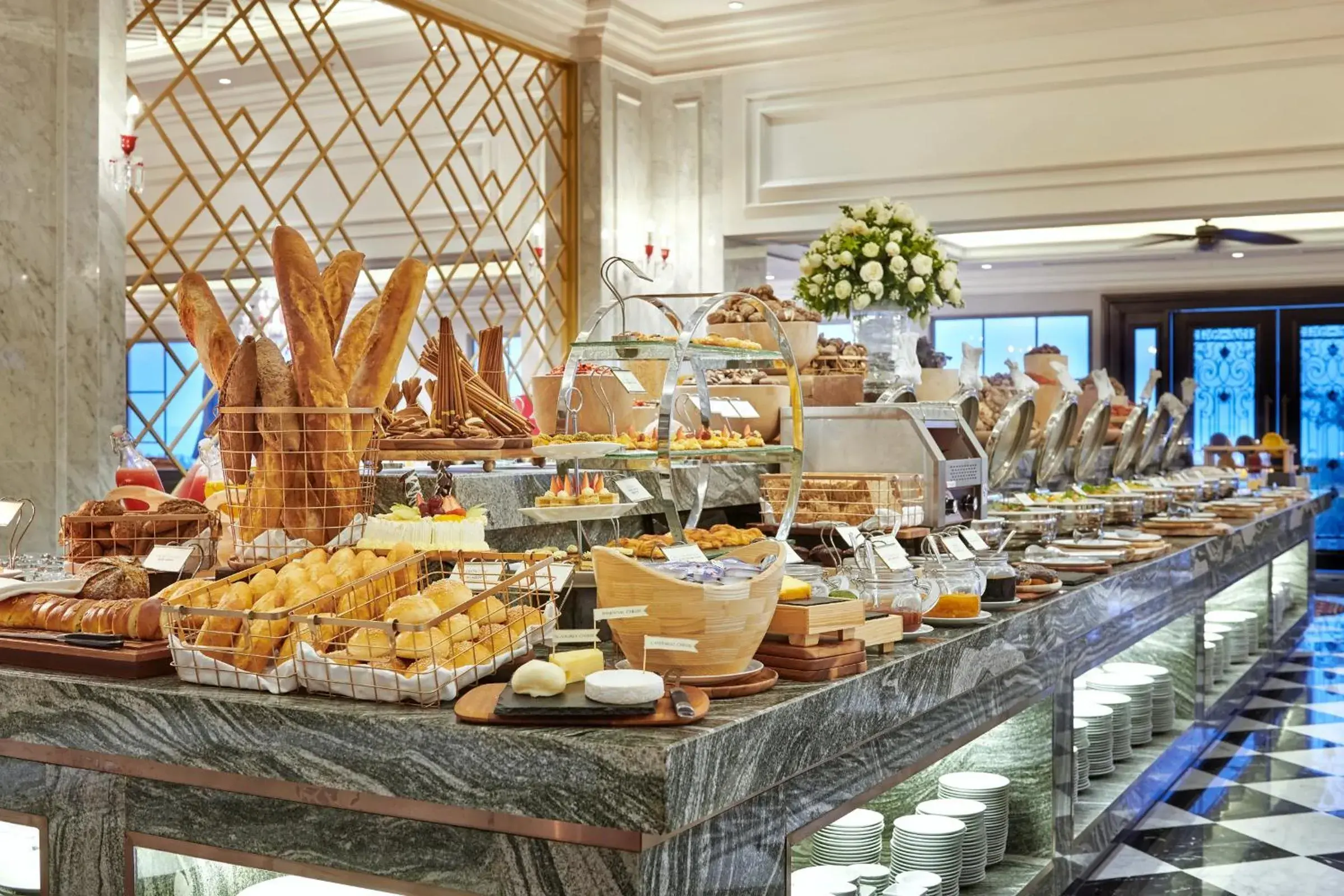 Buffet breakfast in Silk Path Grand Sapa Resort & Spa Buffet breakfast in Silk Path Grand Sapa Resort & Spa