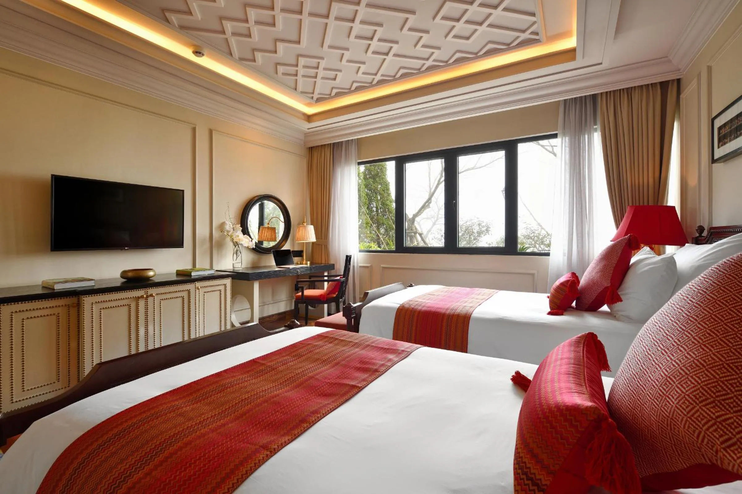 Bed in Silk Path Grand Sapa Resort & Spa