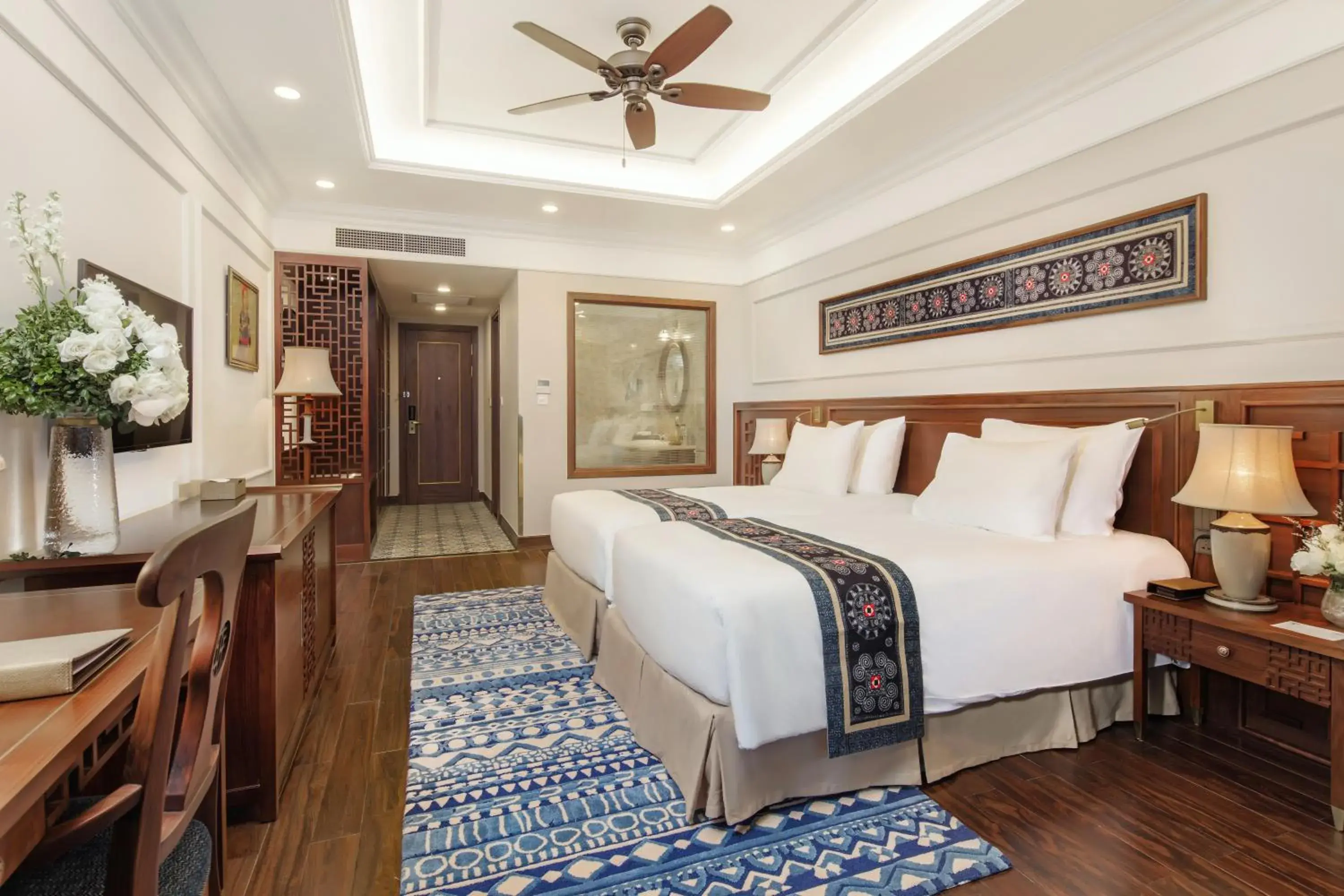 Bedroom, Bed in Silk Path Grand Sapa Resort & Spa Bedroom, Bed in Silk Path Grand Sapa Resort & Spa