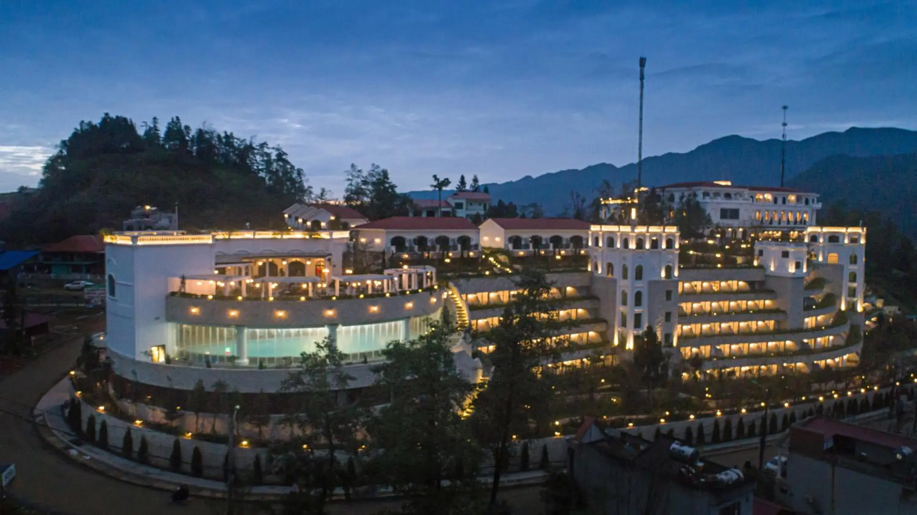 Bird's eye view in Silk Path Grand Sapa Resort & Spa Bird's eye view in Silk Path Grand Sapa Resort & Spa