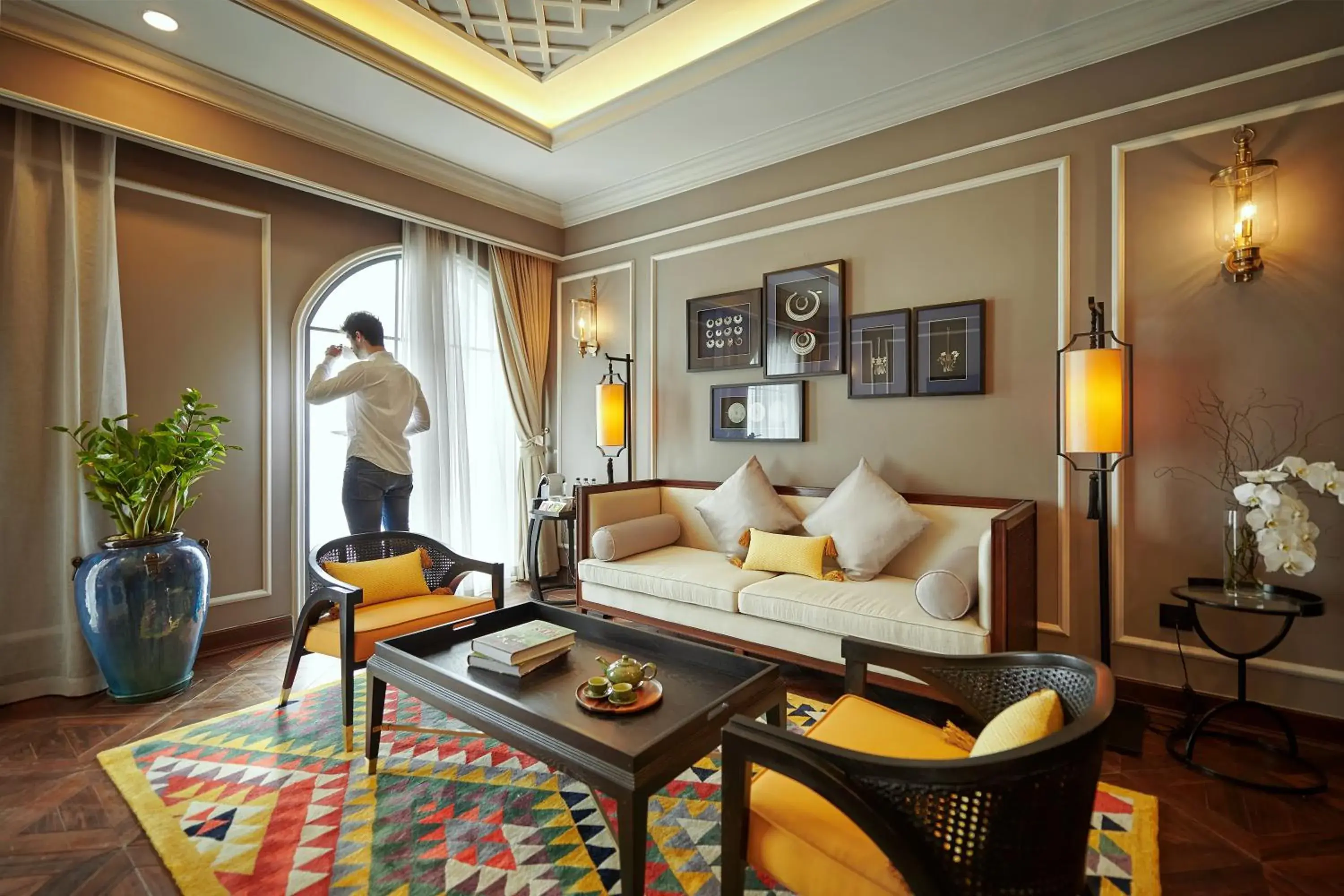 Living room in Silk Path Grand Sapa Resort & Spa Living room in Silk Path Grand Sapa Resort & Spa