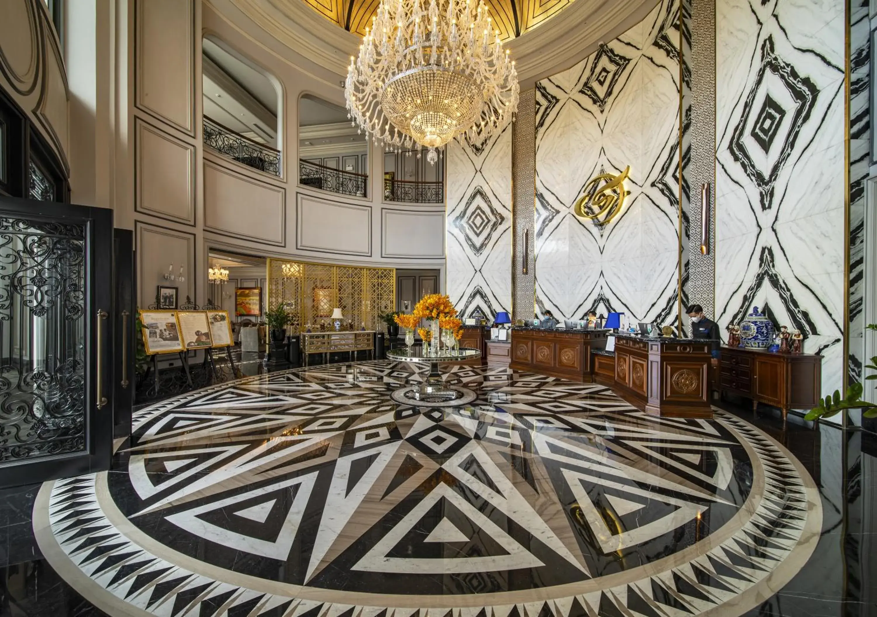 Lobby or reception in Silk Path Grand Sapa Resort & Spa Lobby or reception in Silk Path Grand Sapa Resort & Spa