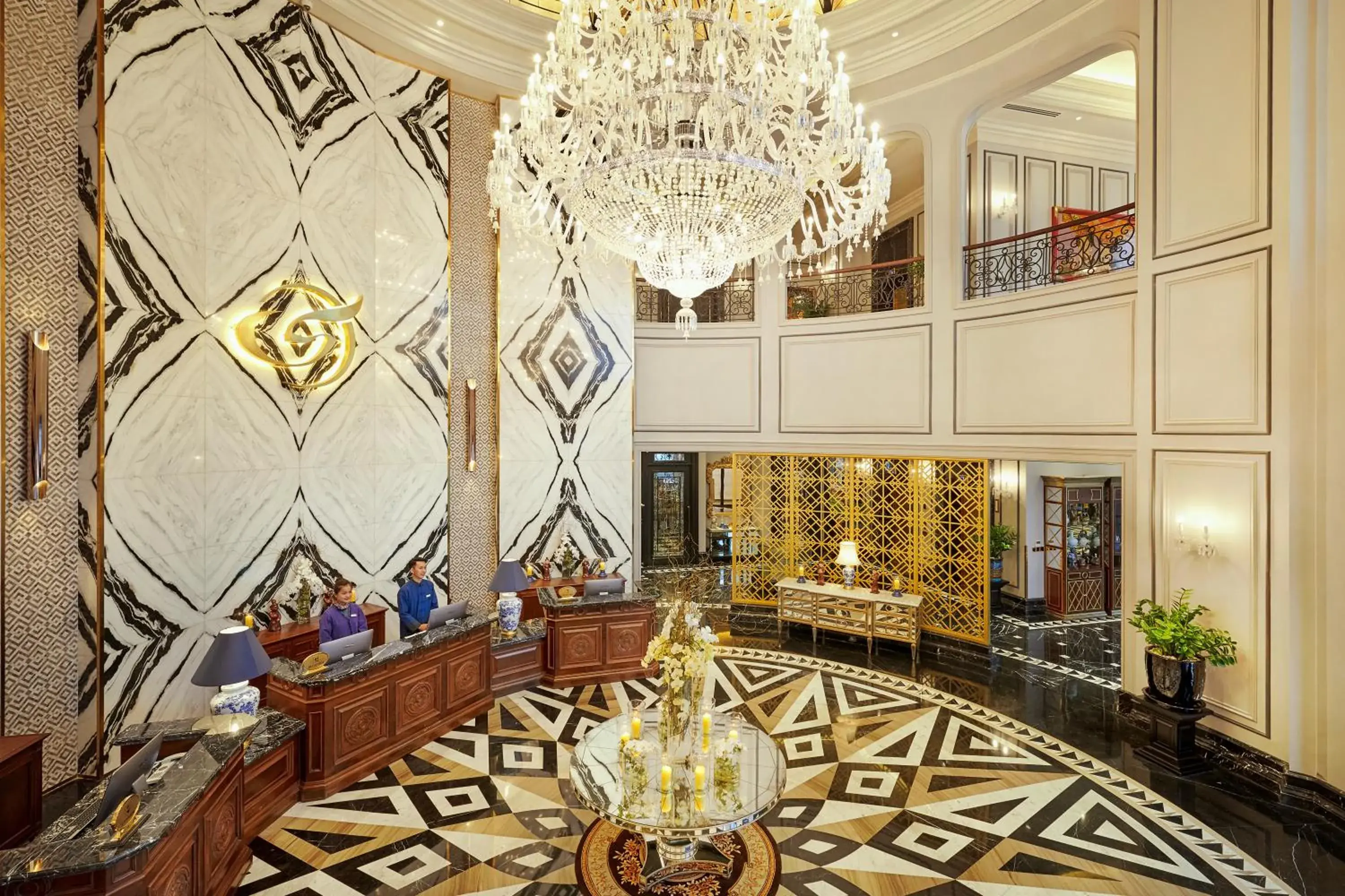 Lobby or reception in Silk Path Grand Sapa Resort & Spa Lobby or reception in Silk Path Grand Sapa Resort & Spa