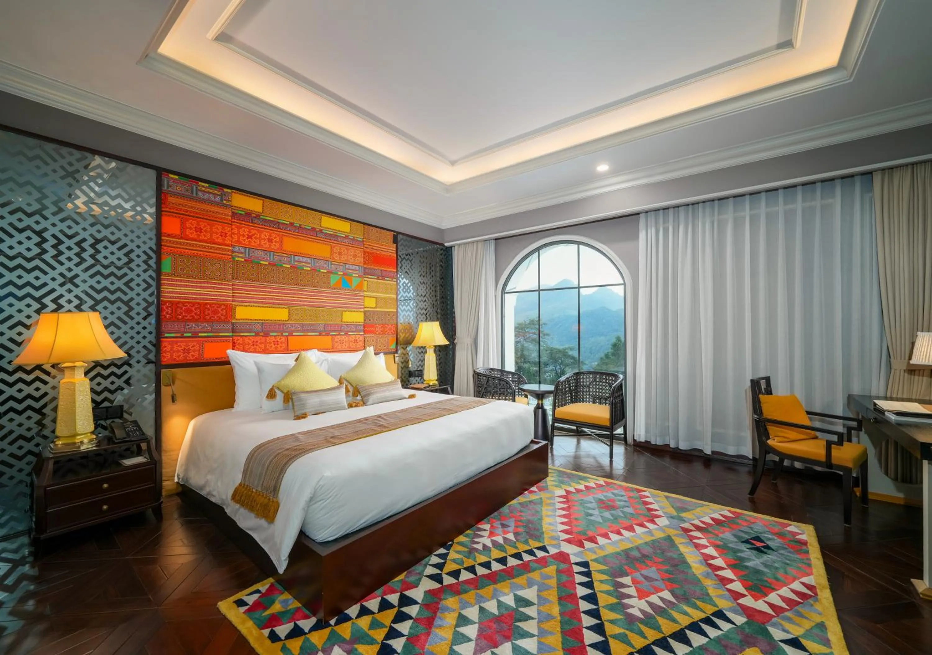 Bedroom, Bed in Silk Path Grand Sapa Resort & Spa
