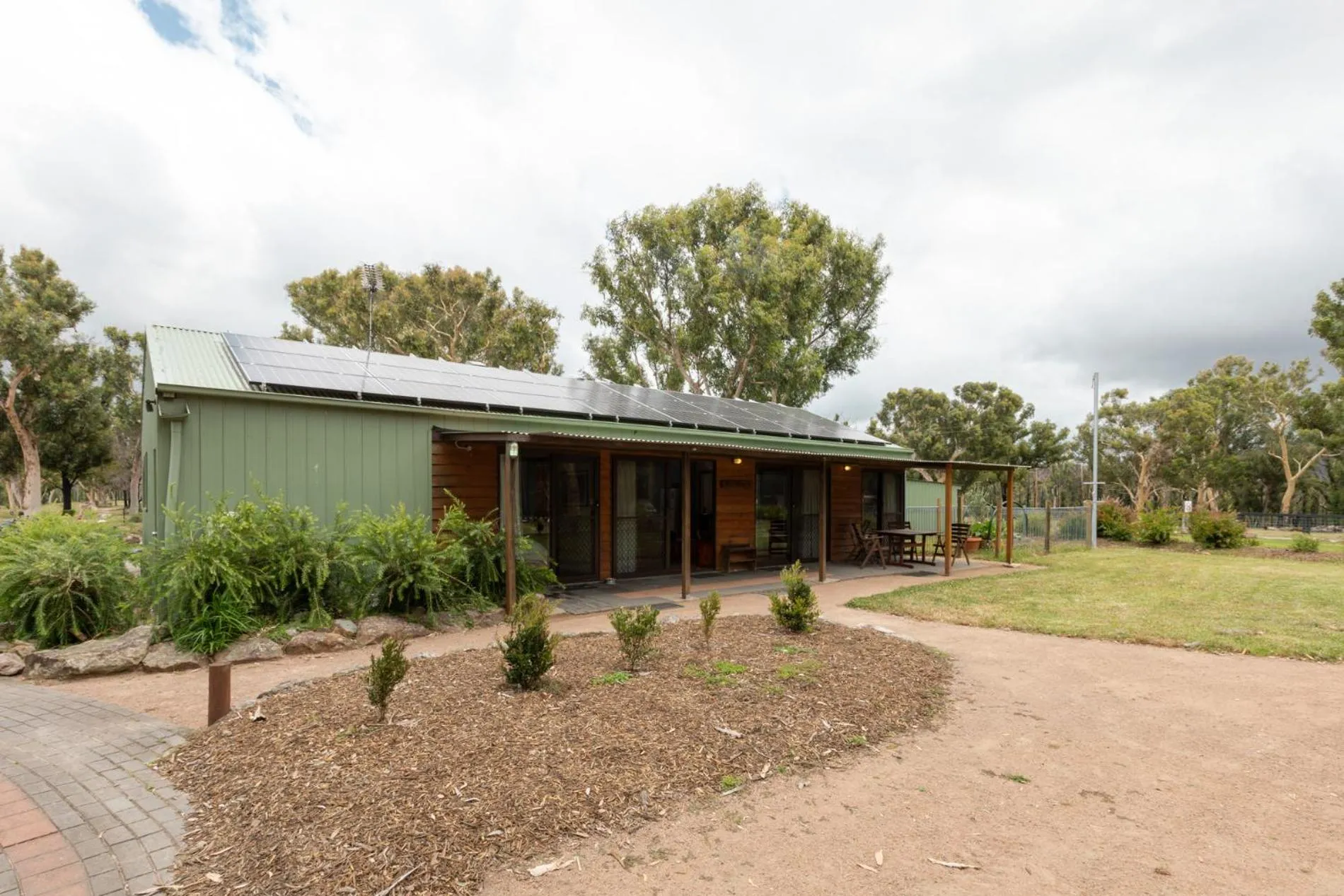 Facade/entrance in Banksia Park Cottages