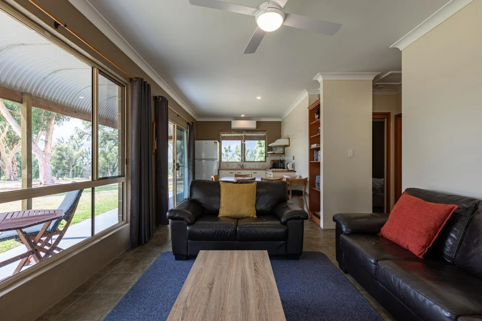 Living room in Banksia Park Cottages