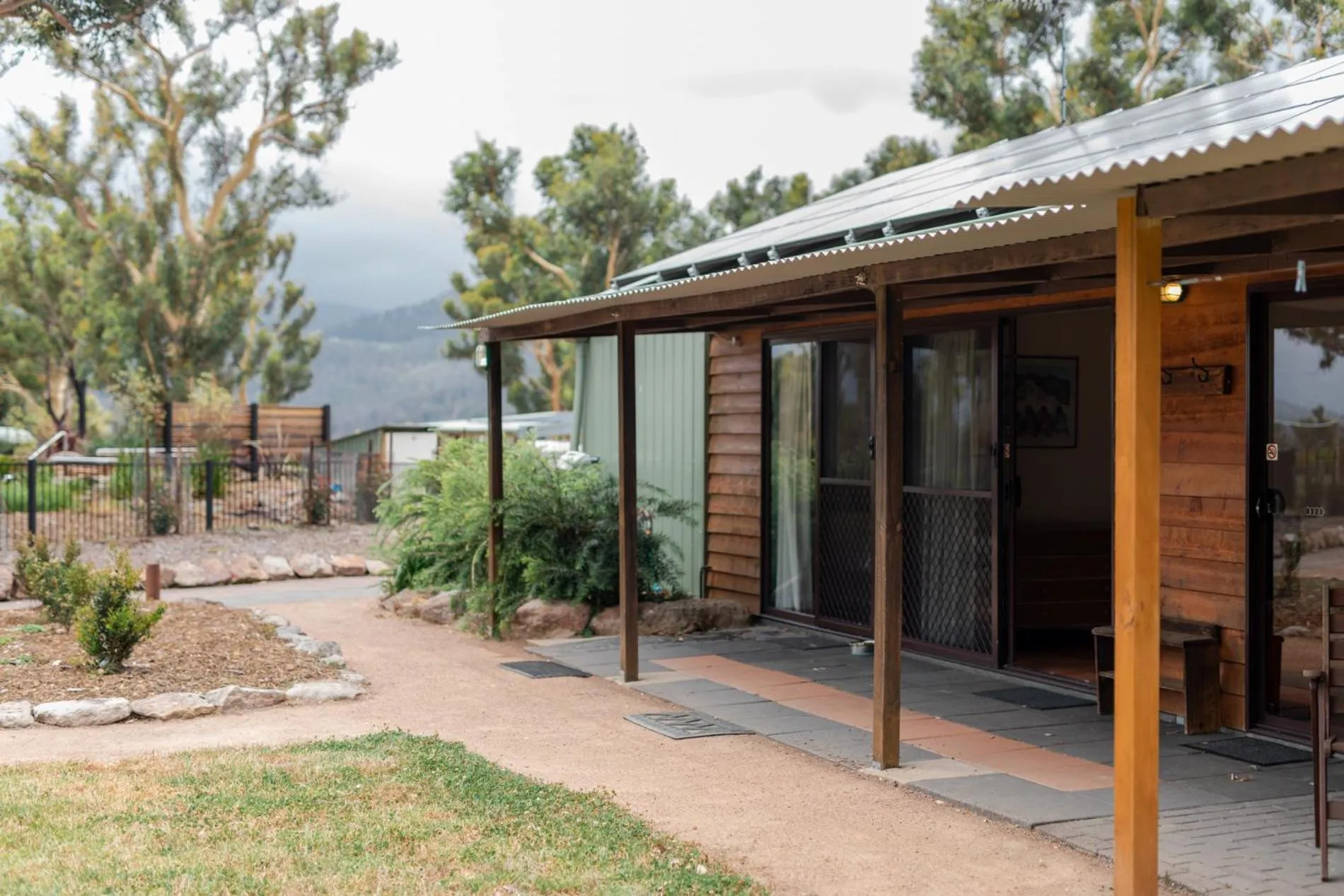 Facade/entrance in Banksia Park Cottages