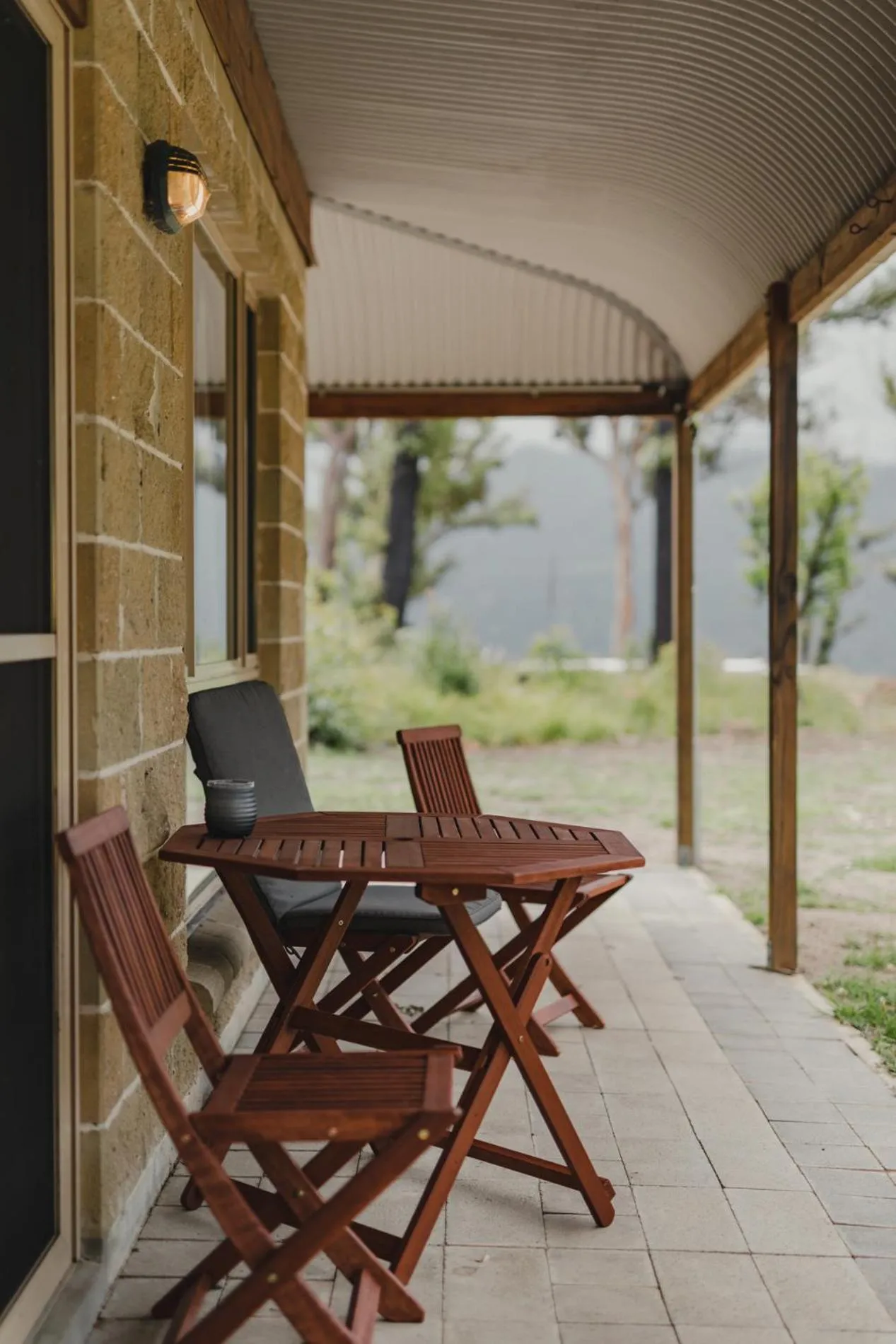 Patio in Banksia Park Cottages
