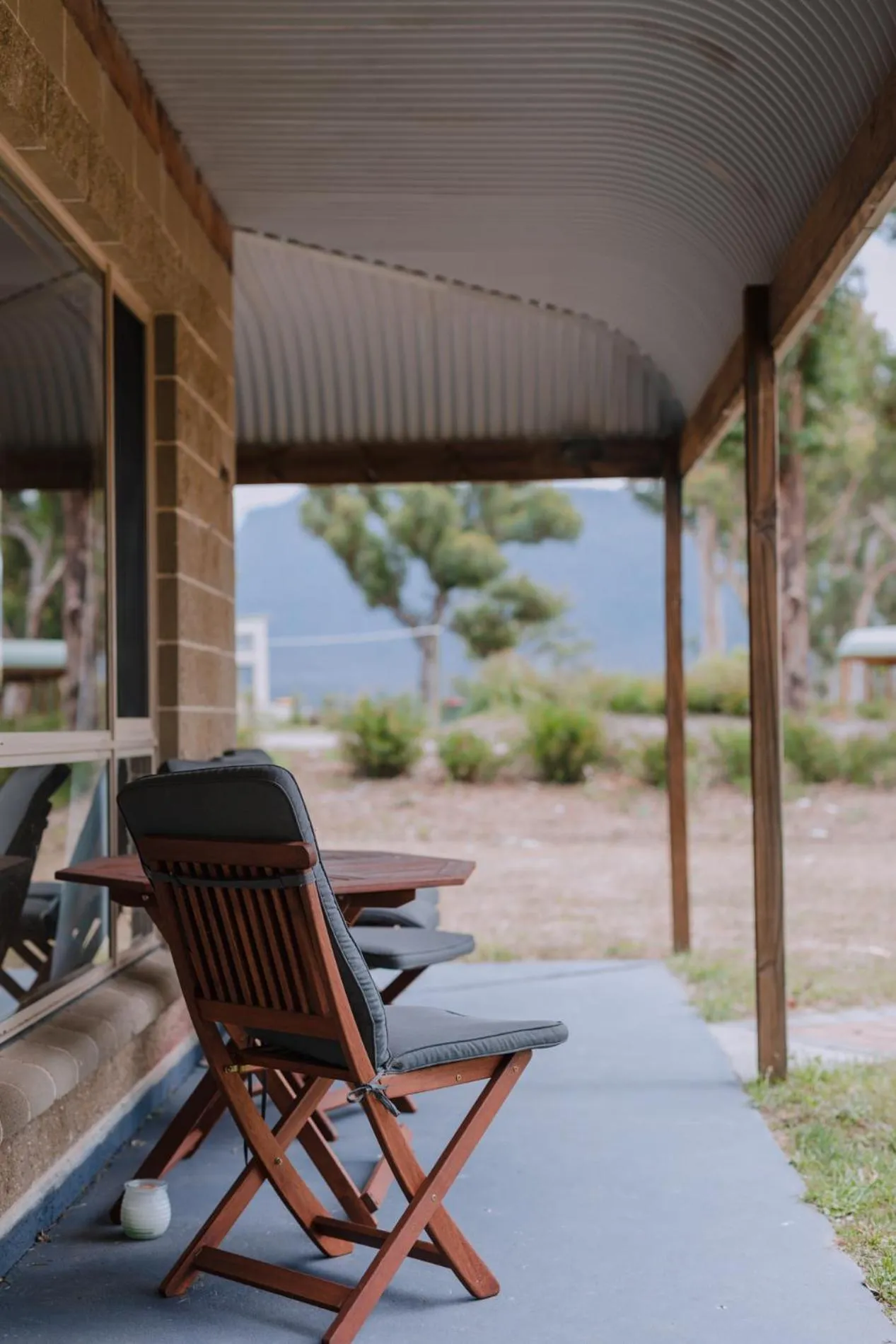 Patio in Banksia Park Cottages
