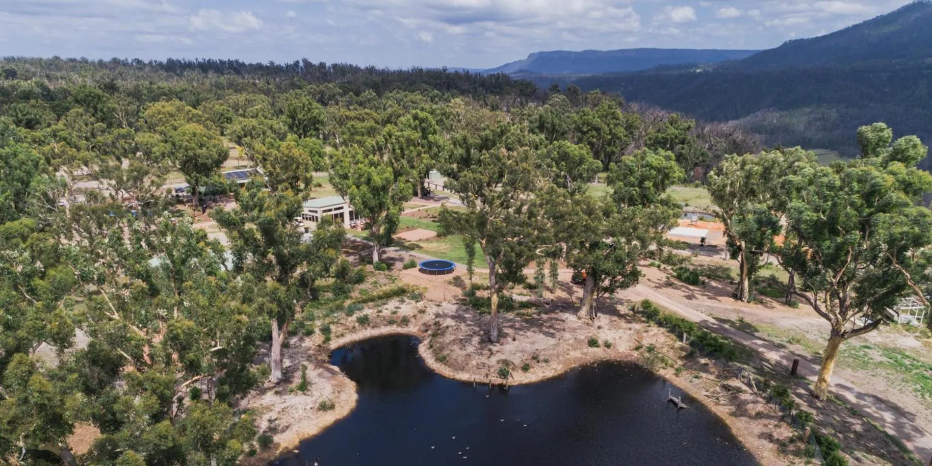 Bird's eye view in Banksia Park Cottages