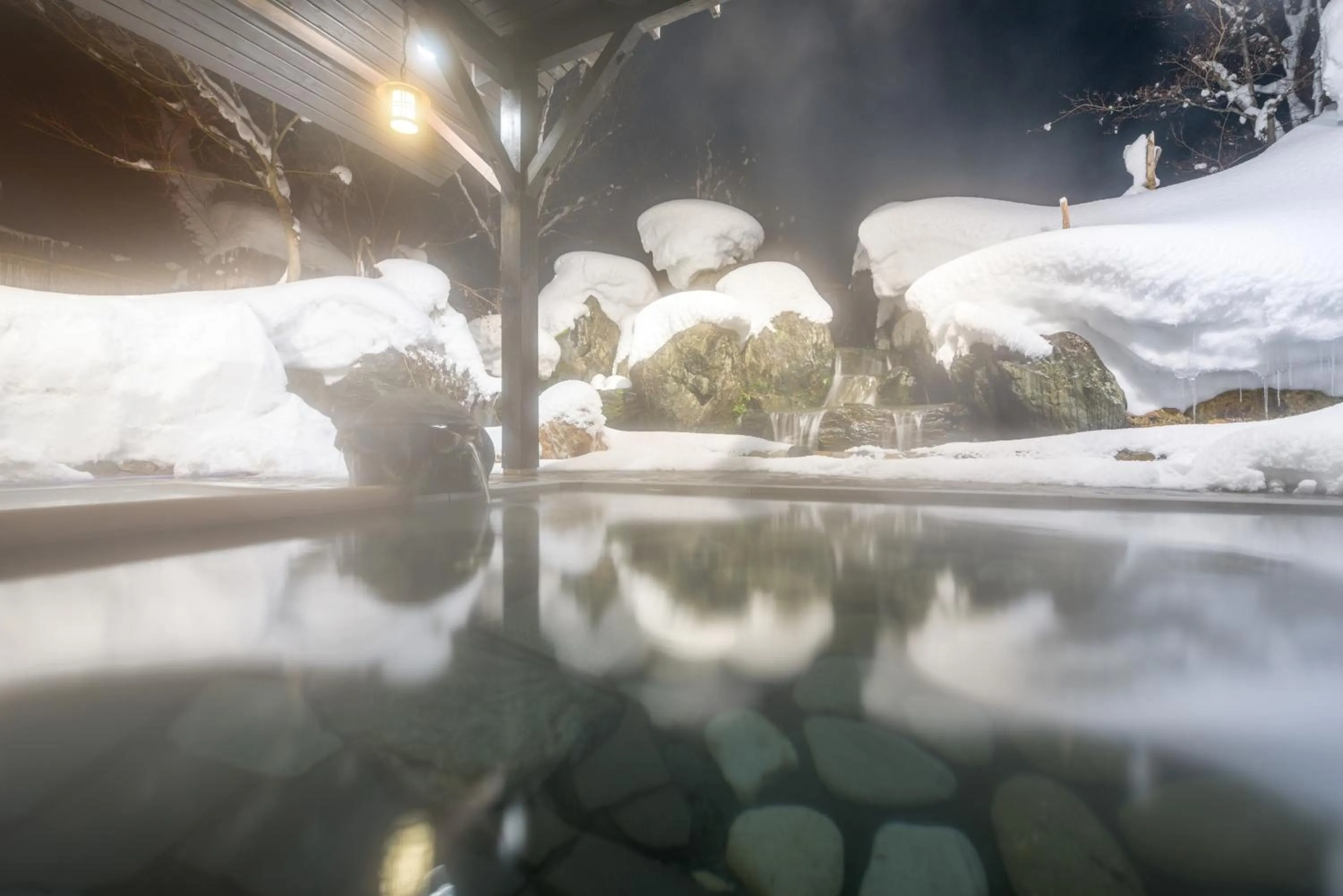 Open Air Bath in Onogawa Onsen Kajikaso