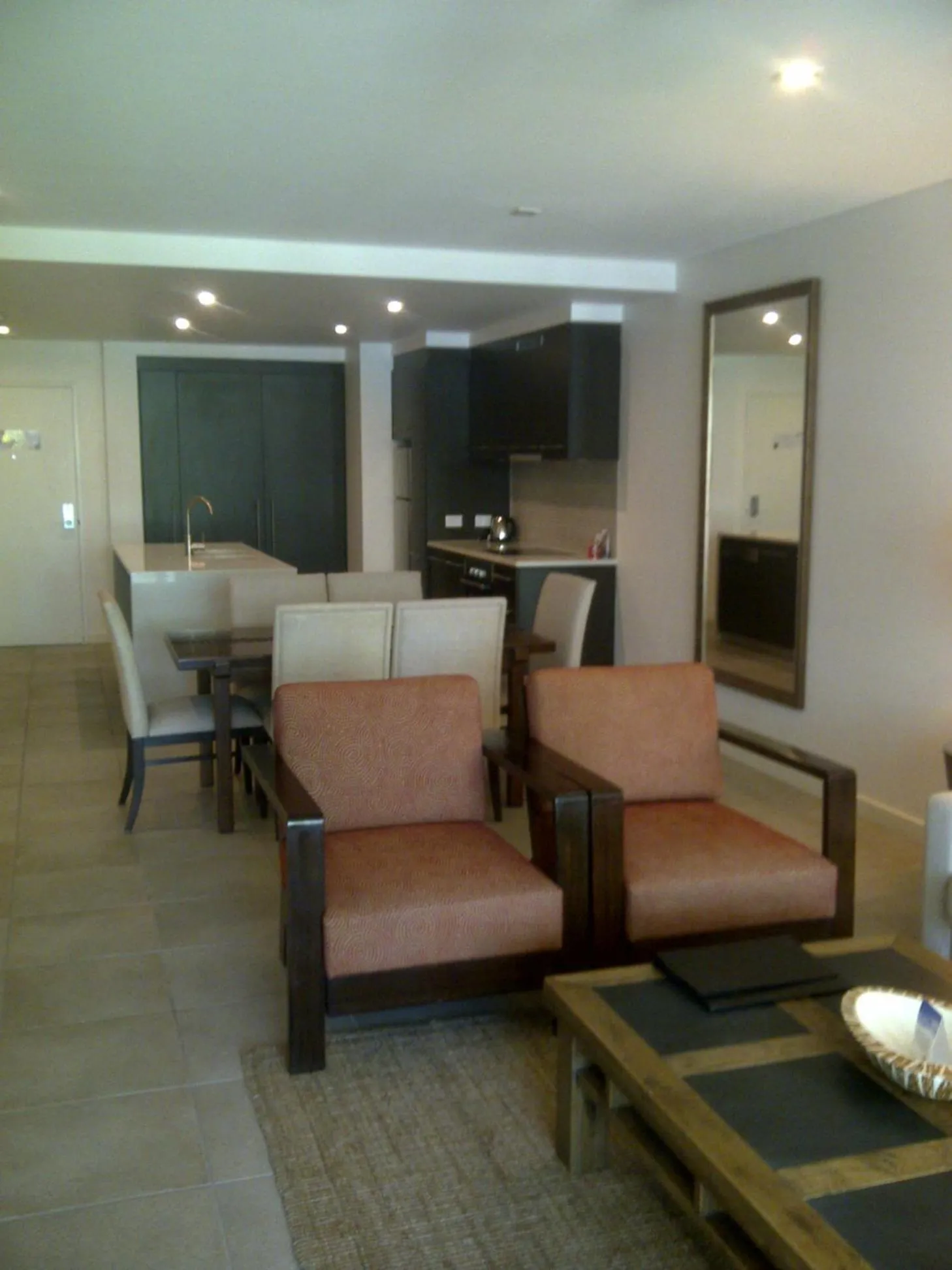 Living room in Penthouse 239 at See Temple Port Douglas