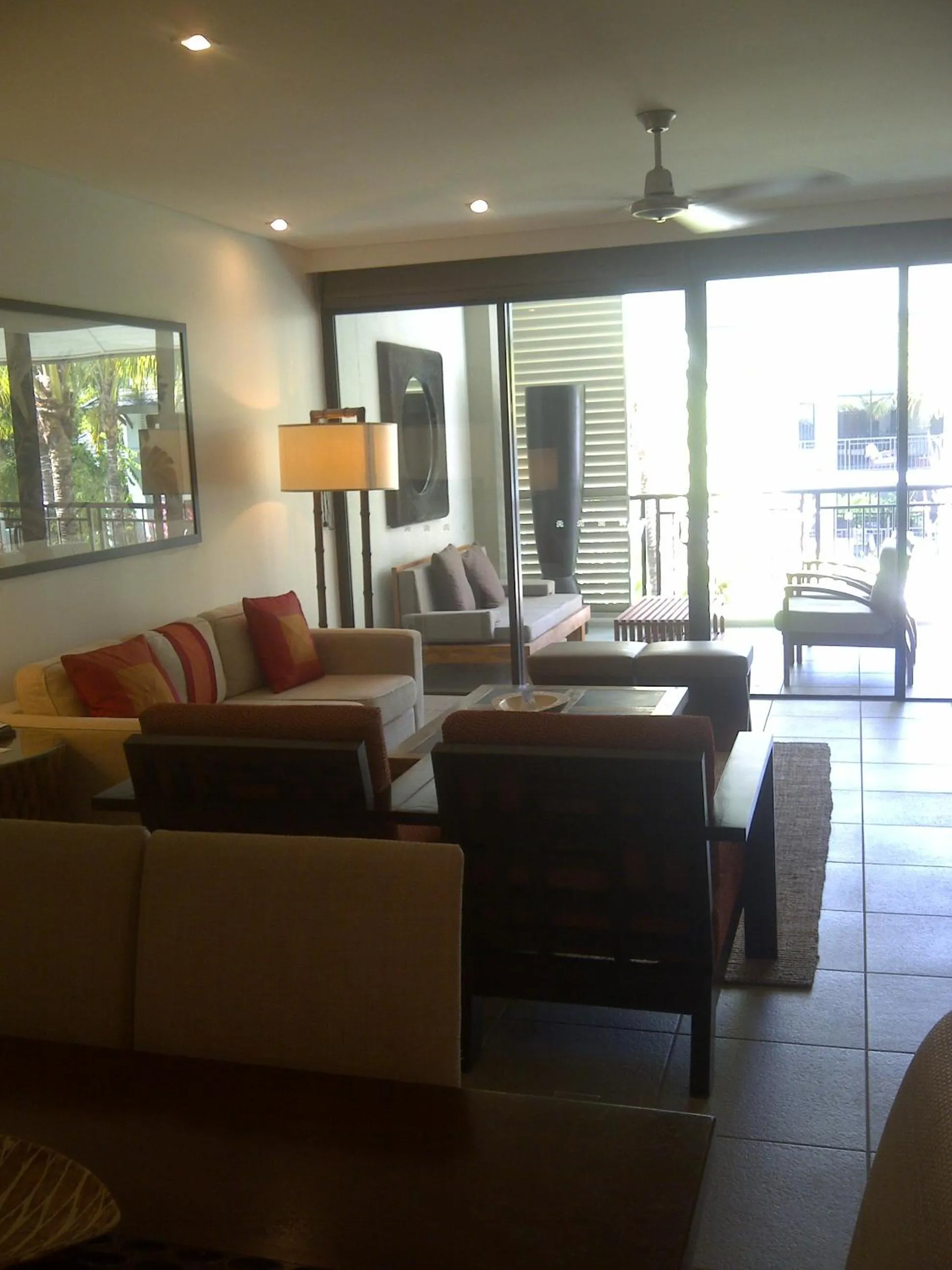 Living room in Penthouse 239 at See Temple Port Douglas