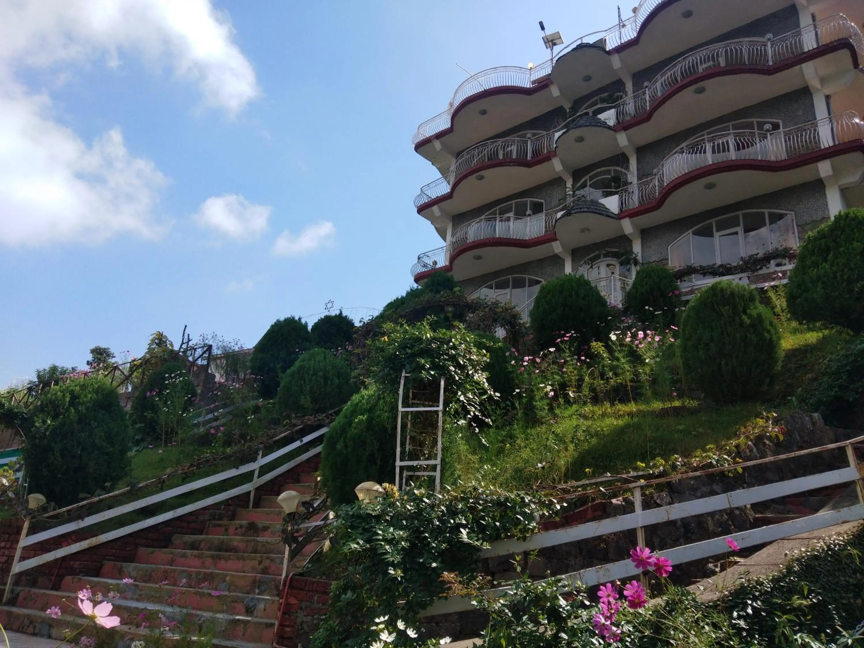 Garden view in Hotel Victoriya Palace,Mcleod Ganj