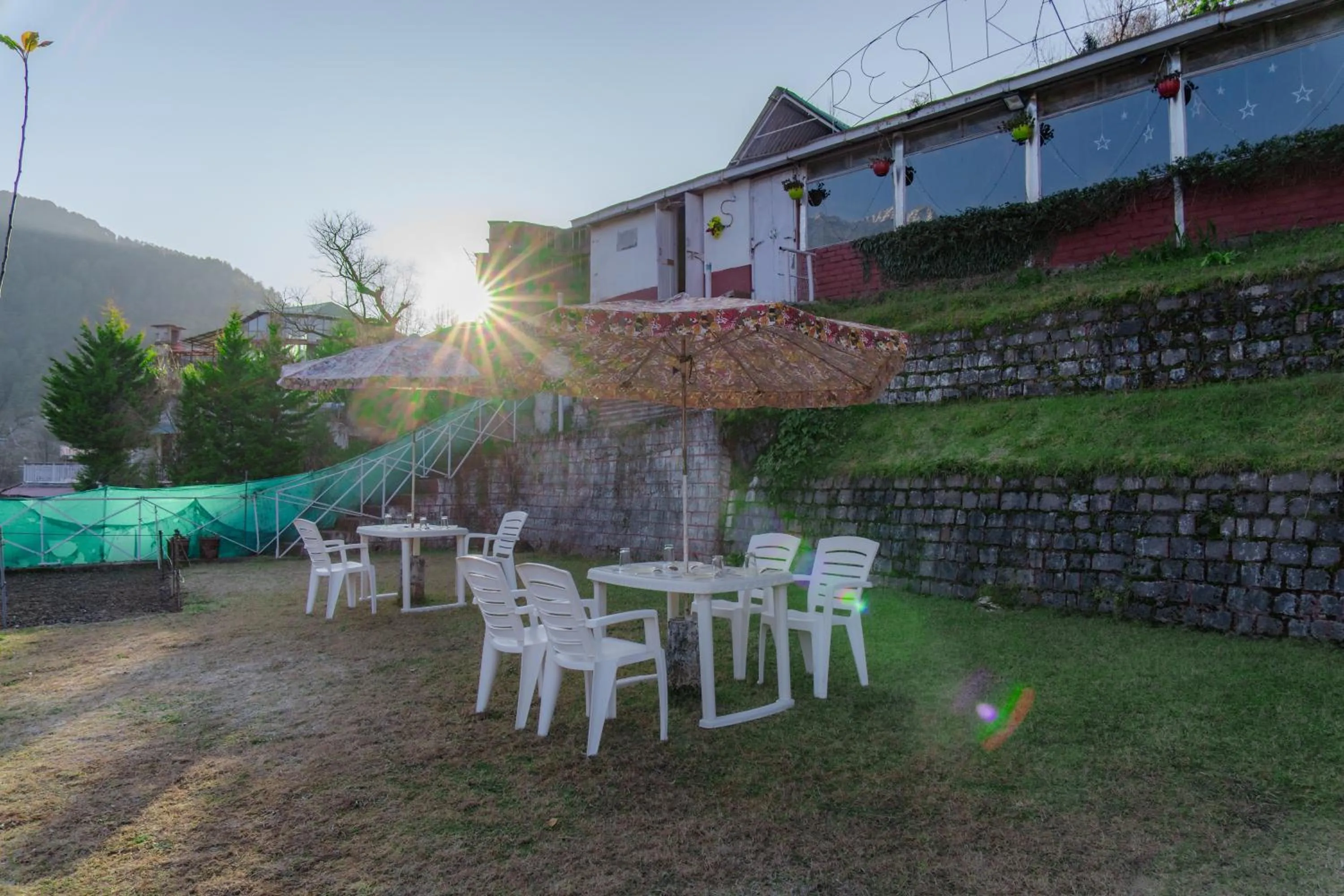 Garden in Hotel Victoriya Palace,Mcleod Ganj
