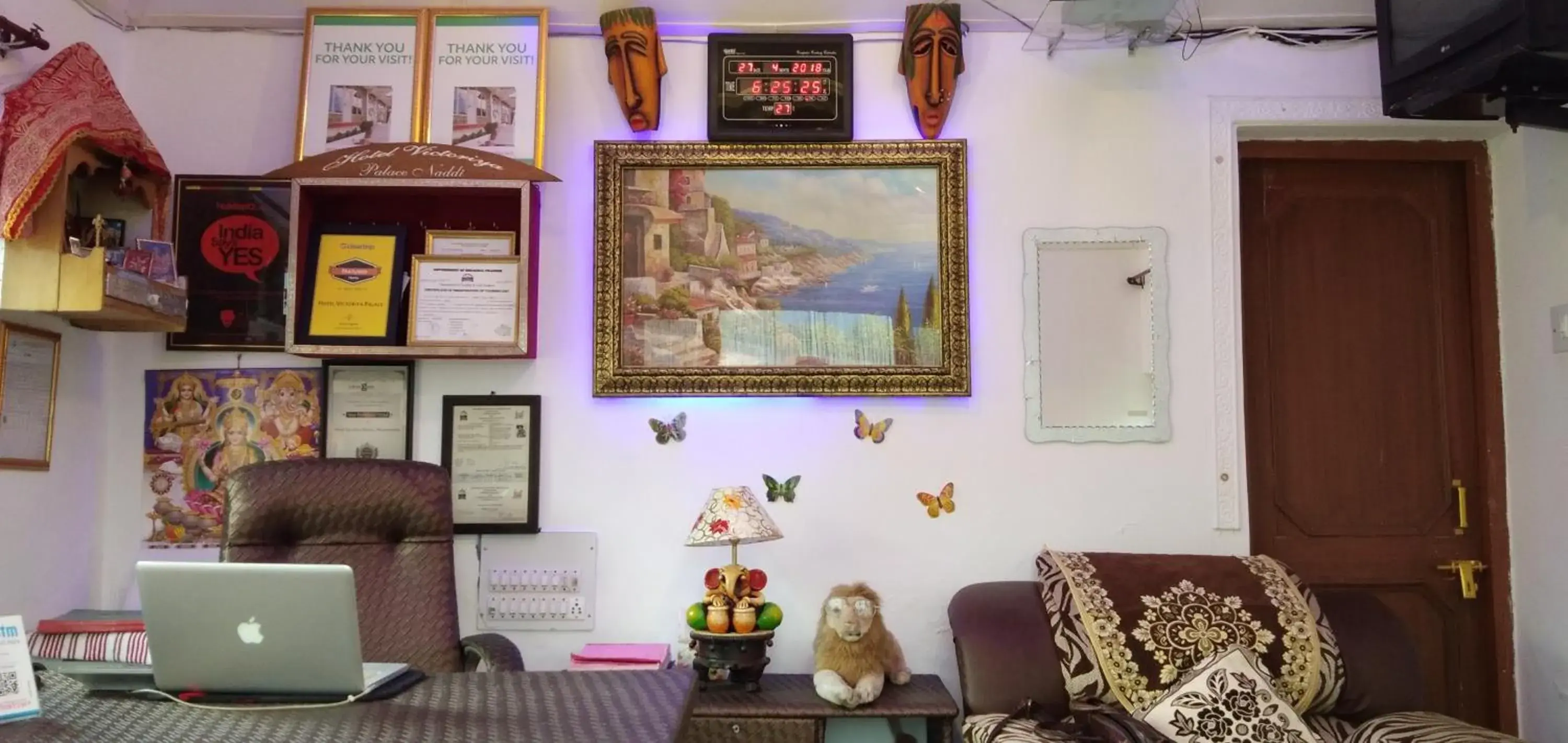 Lobby or reception in Hotel Victoriya Palace,Mcleod Ganj Lobby or reception in Hotel Victoriya Palace,Mcleod Ganj