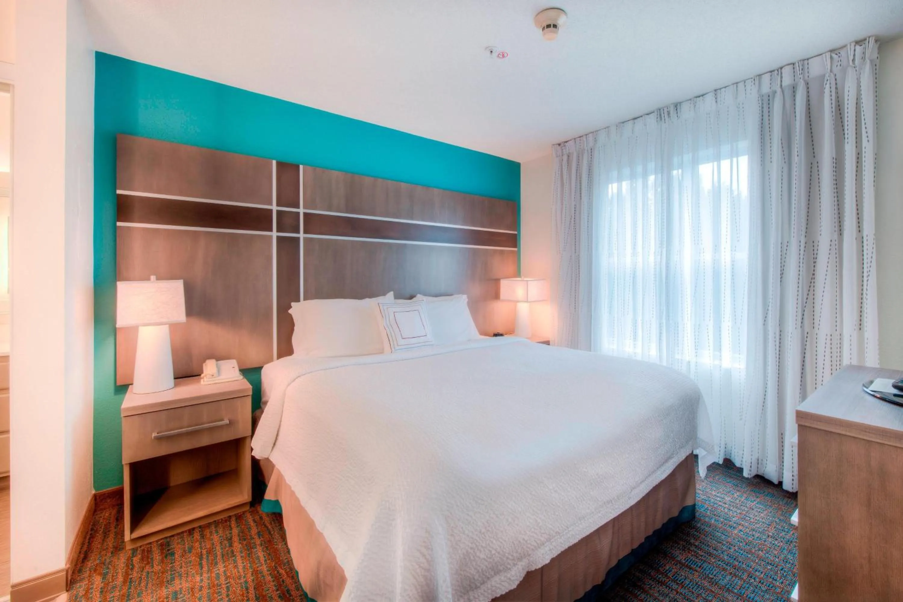 Bedroom, Bed in Residence Inn by Marriott Wilmington Landfall