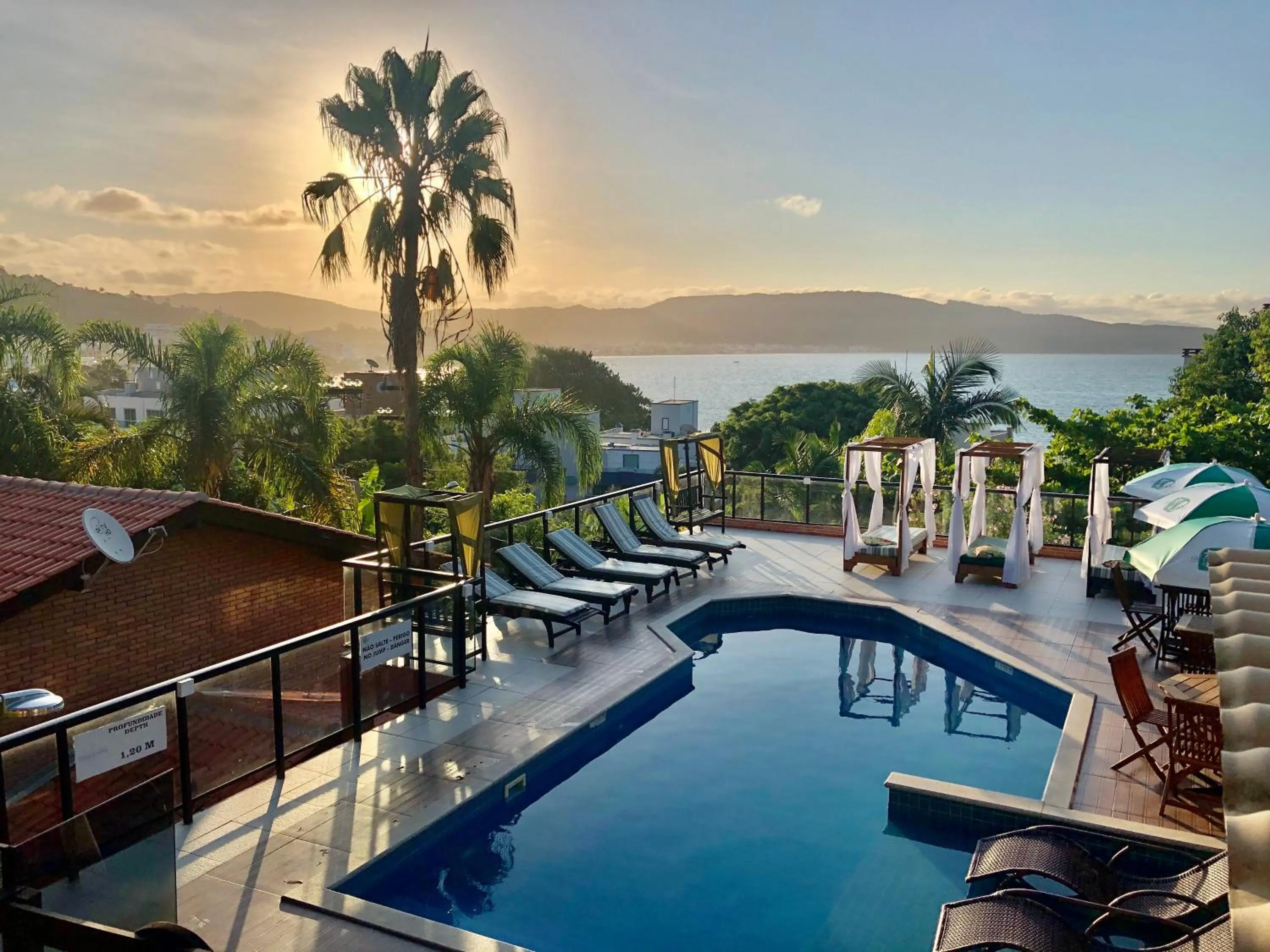 Patio in Pousada Palmeiras