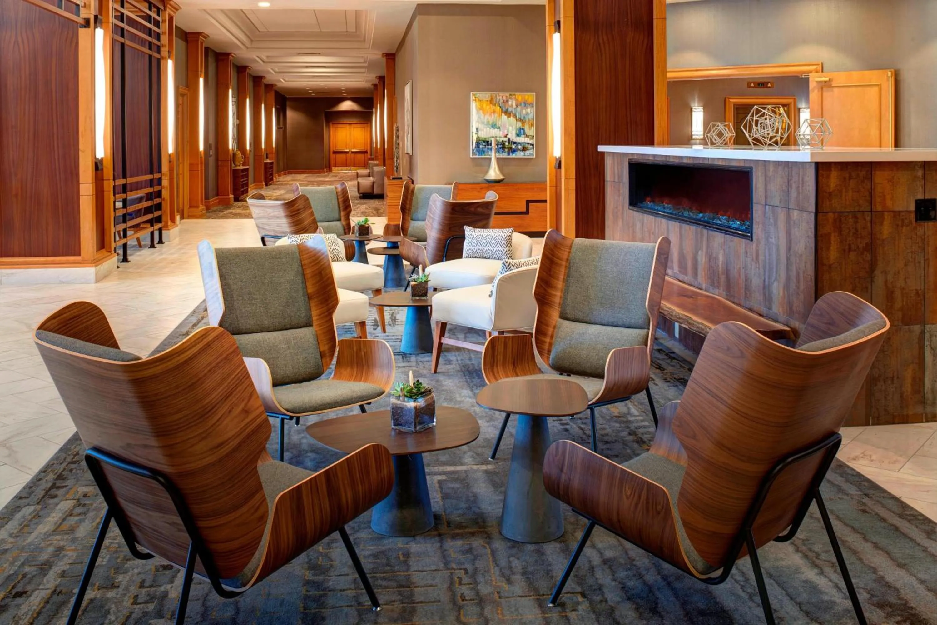 Lobby or reception in Marriott Indianapolis North