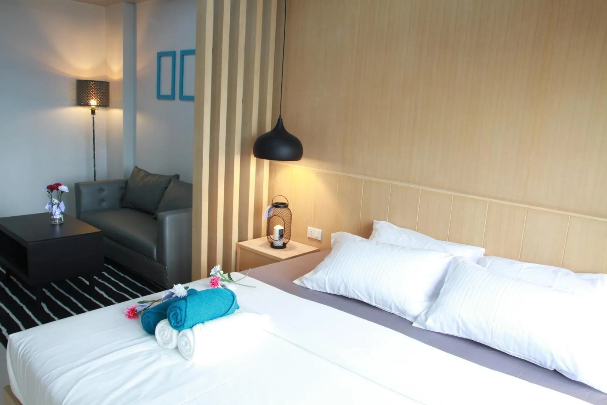 Decorative detail, Bed in Bangkok Boutique Resort Rangsit