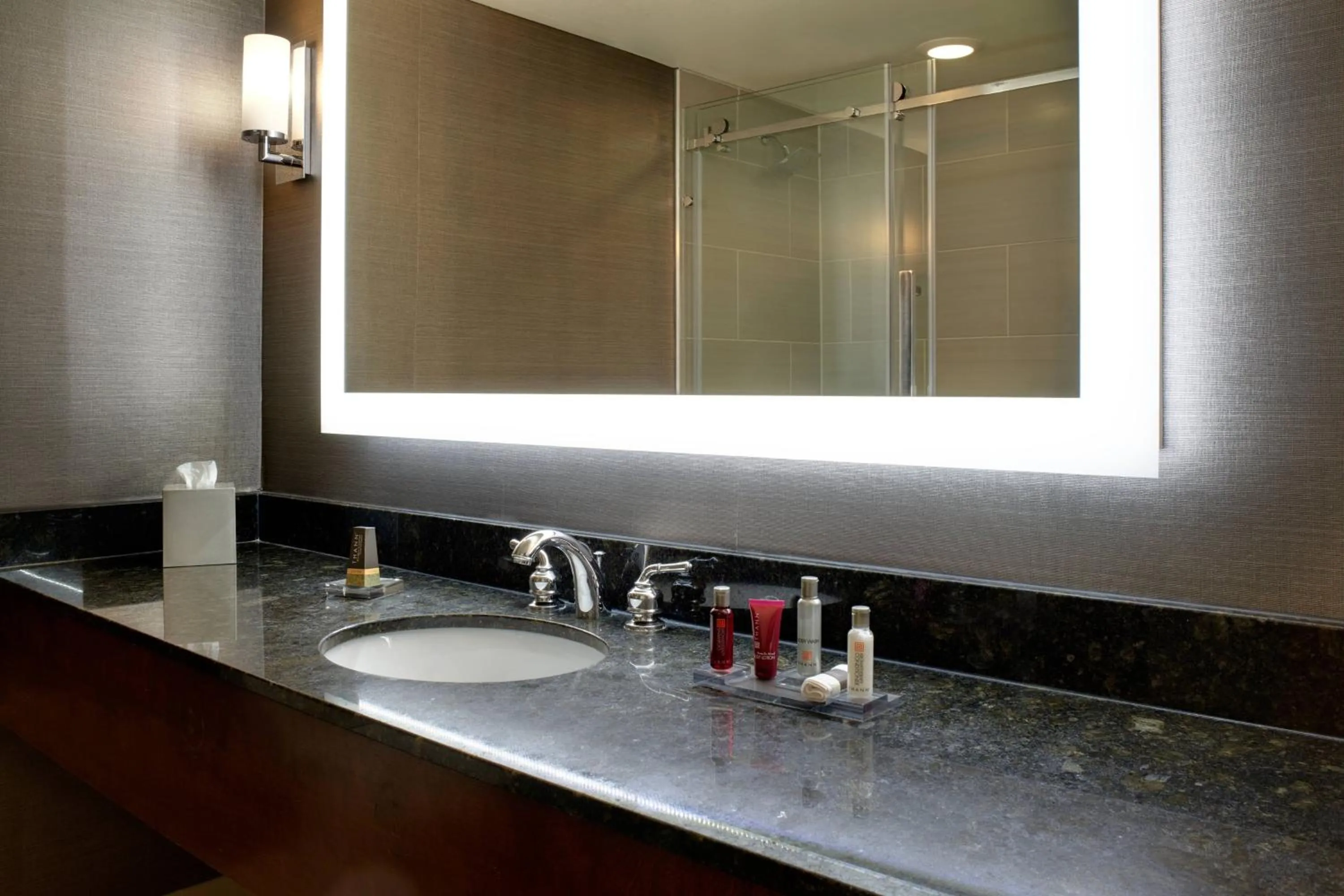 Bathroom in Marriott East Lansing at University Place