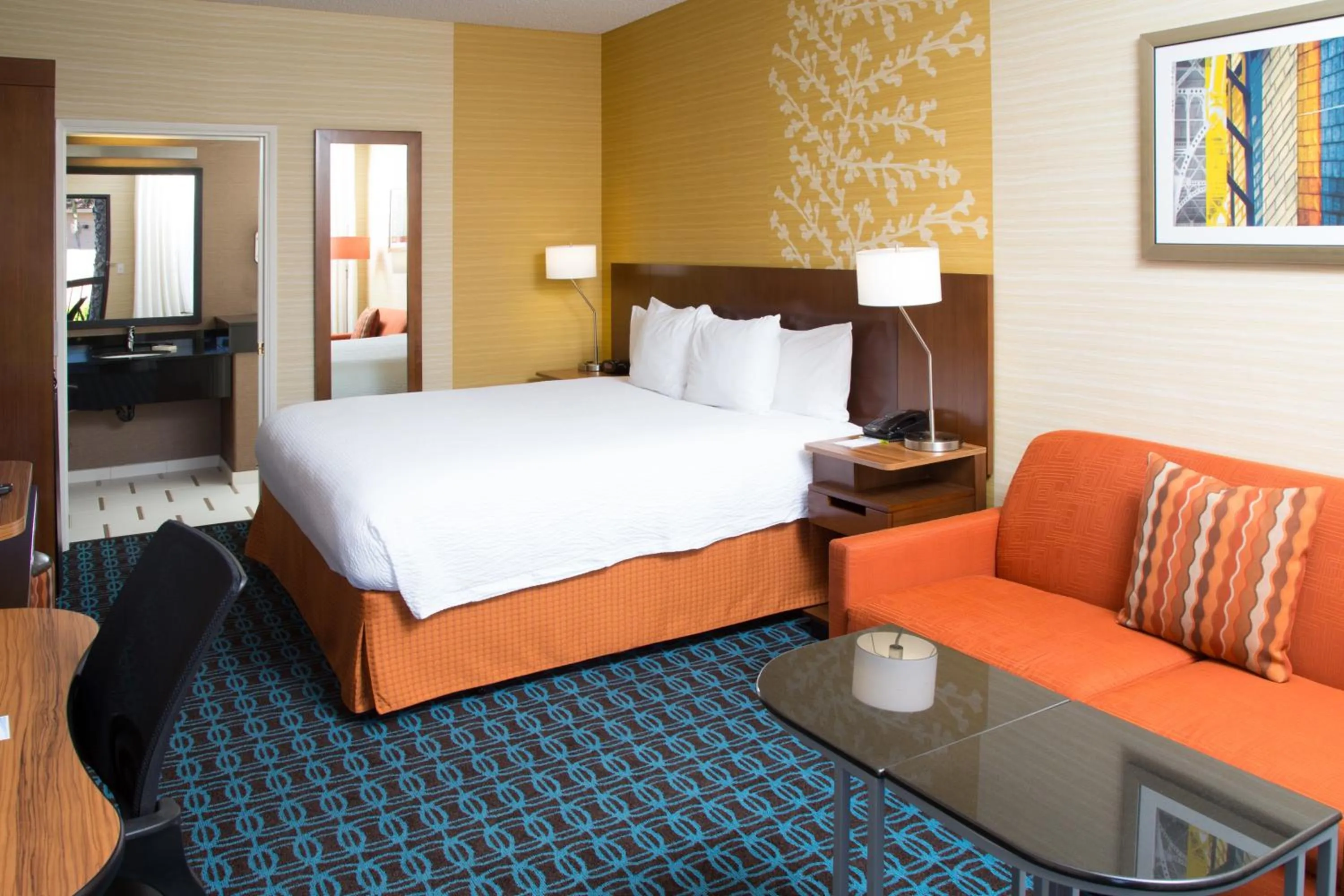 Bedroom, Bed in Fairfield Inn Anaheim Hills Orange County