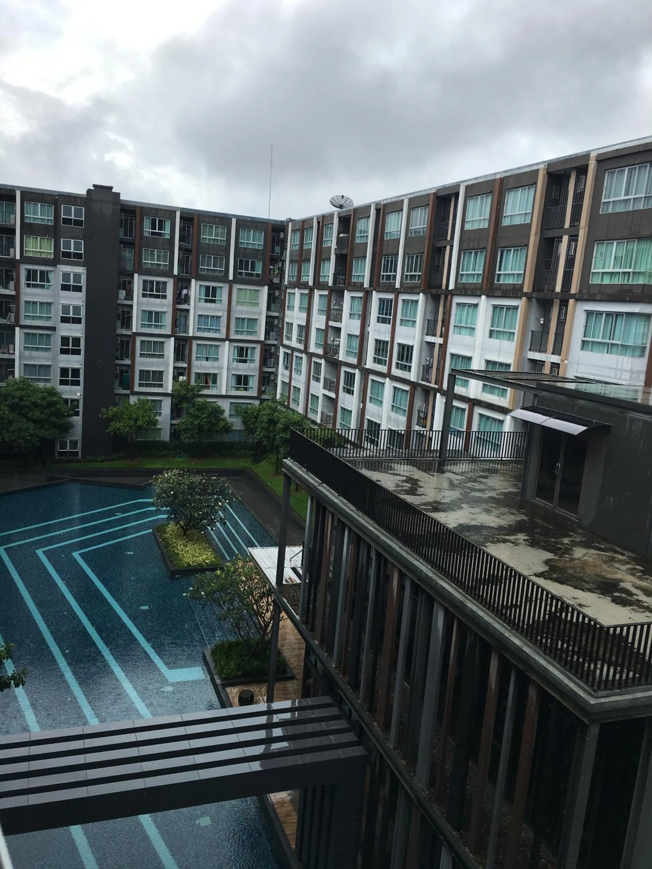 Pool view in D-condo mine