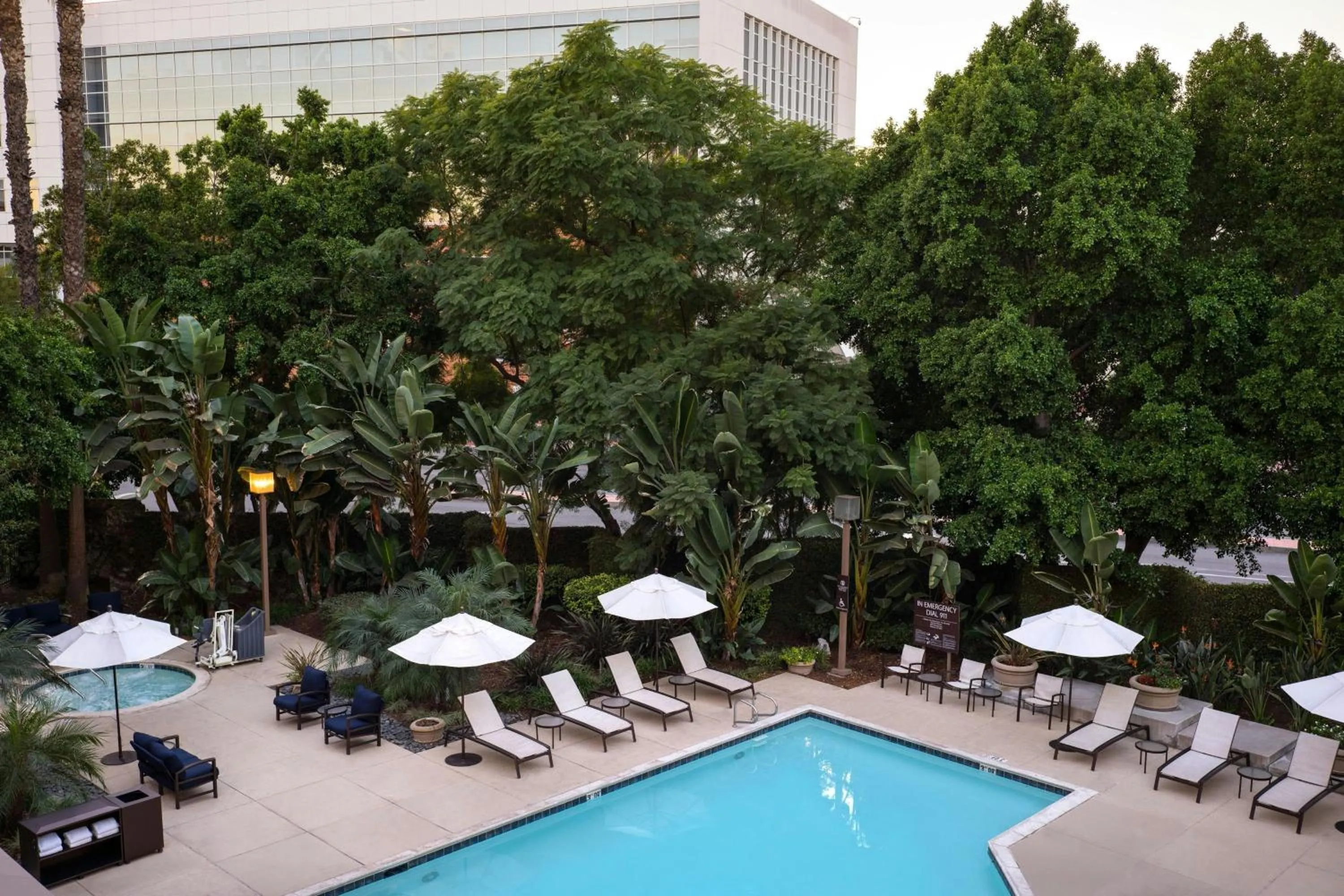 Swimming pool in Fullerton Marriott at California State University