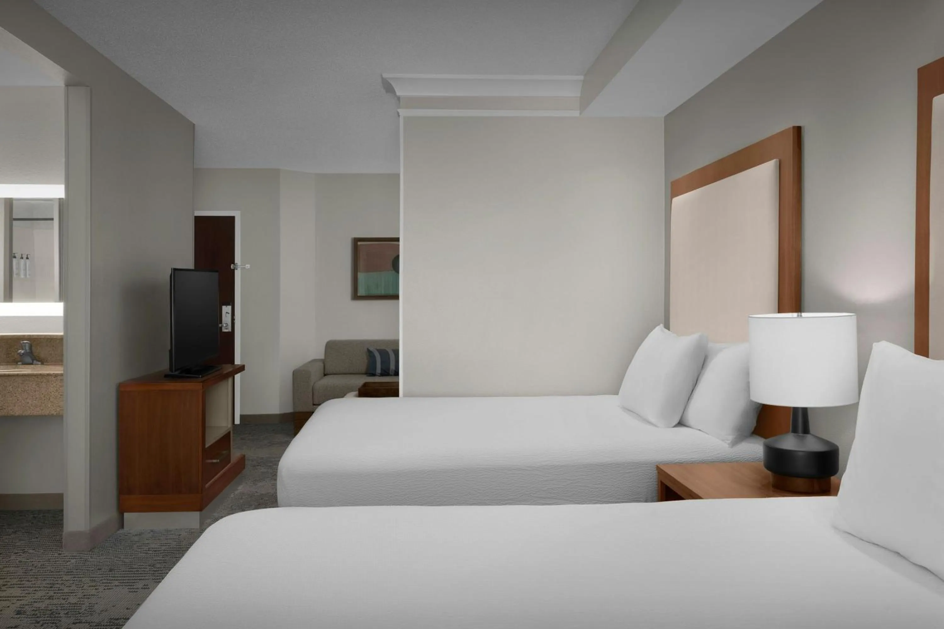 Photo of the whole room, Bed in SpringHill Suites by Marriott Lynchburg Airport/University Area