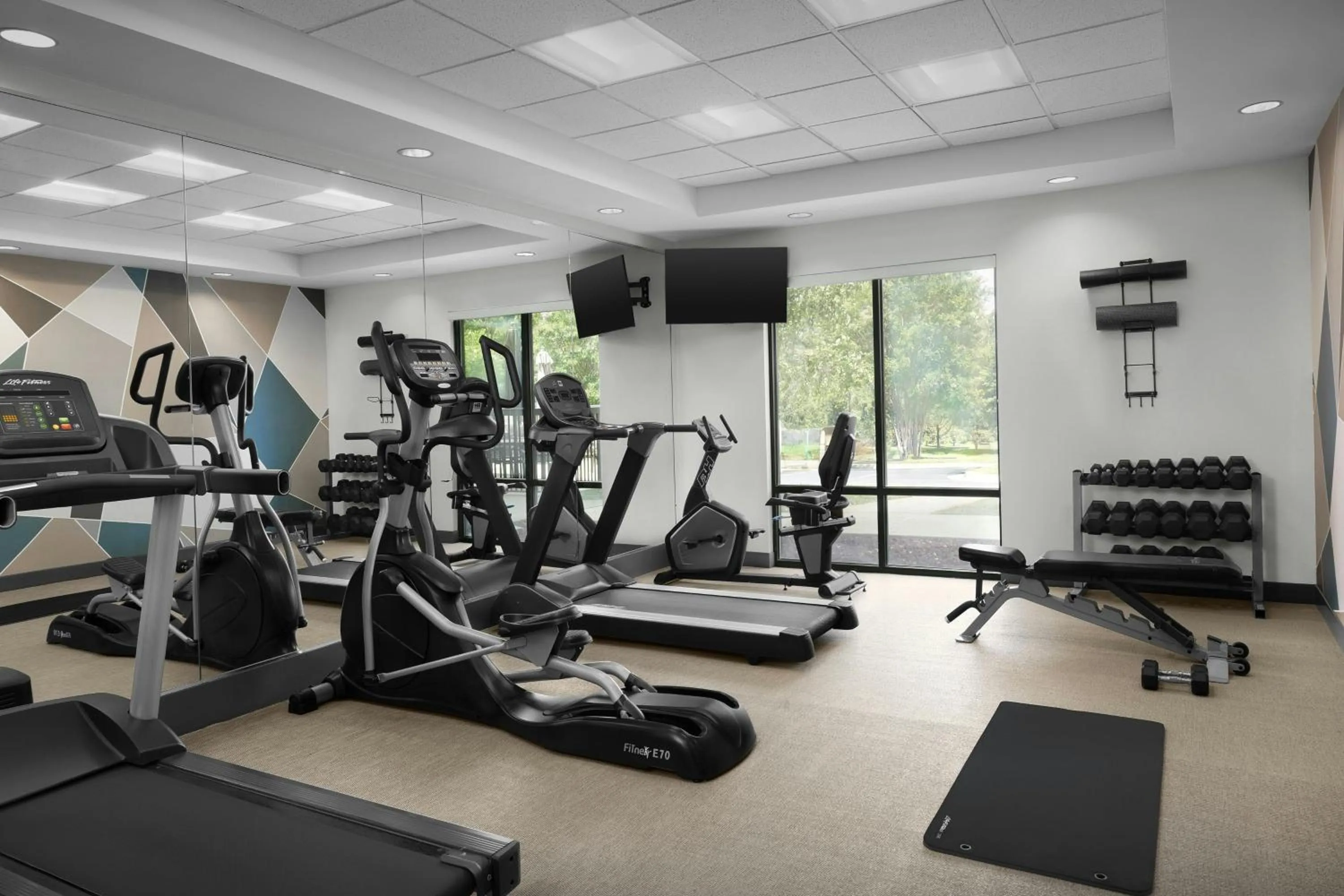 Fitness centre/facilities in SpringHill Suites by Marriott Lynchburg Airport/University Area