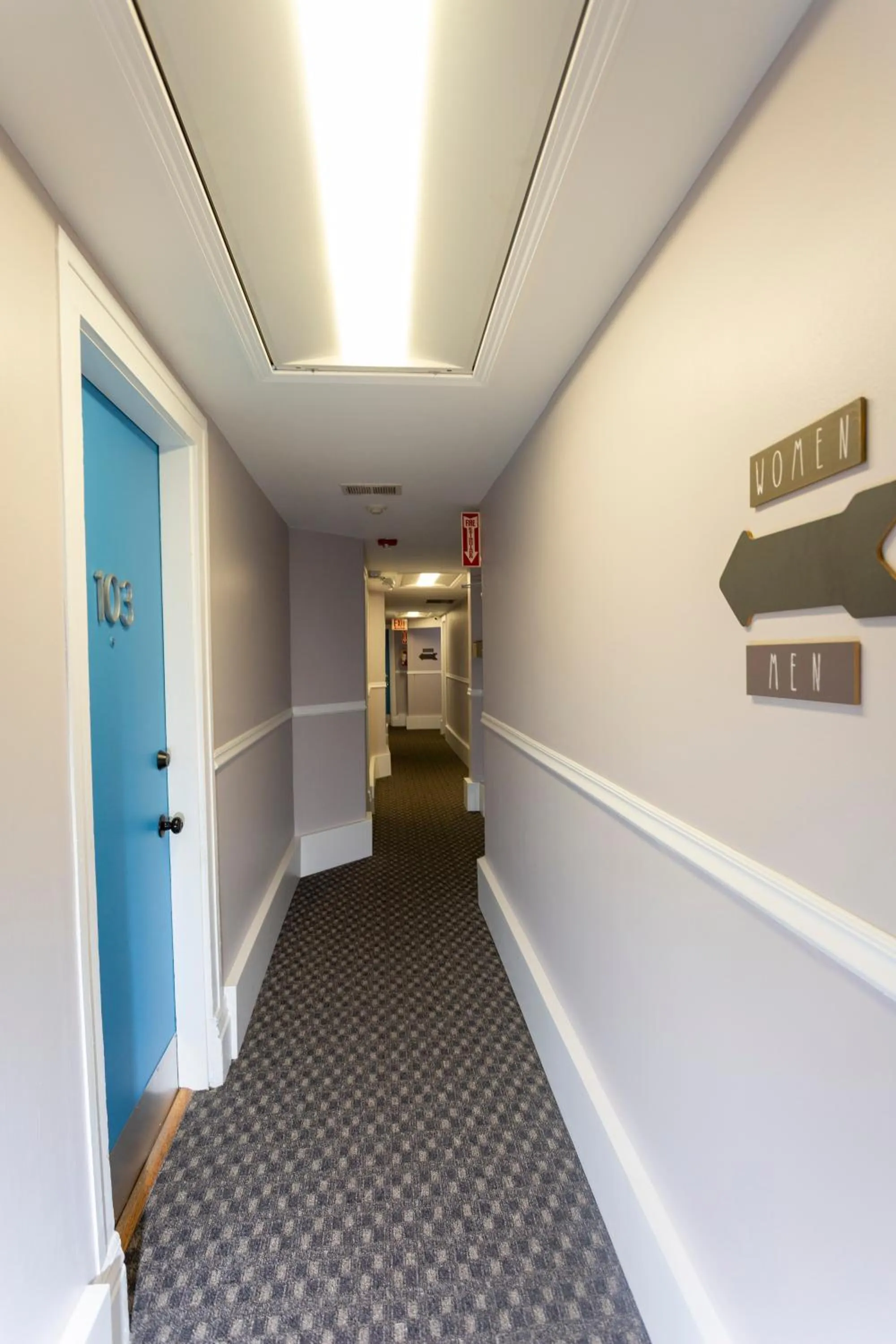 Property building in Chicago Parthenon Hostel