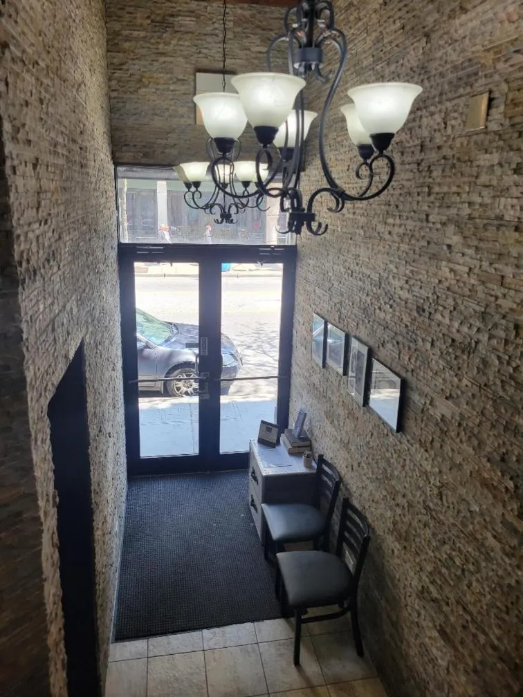 Property building in Chicago Parthenon Hostel