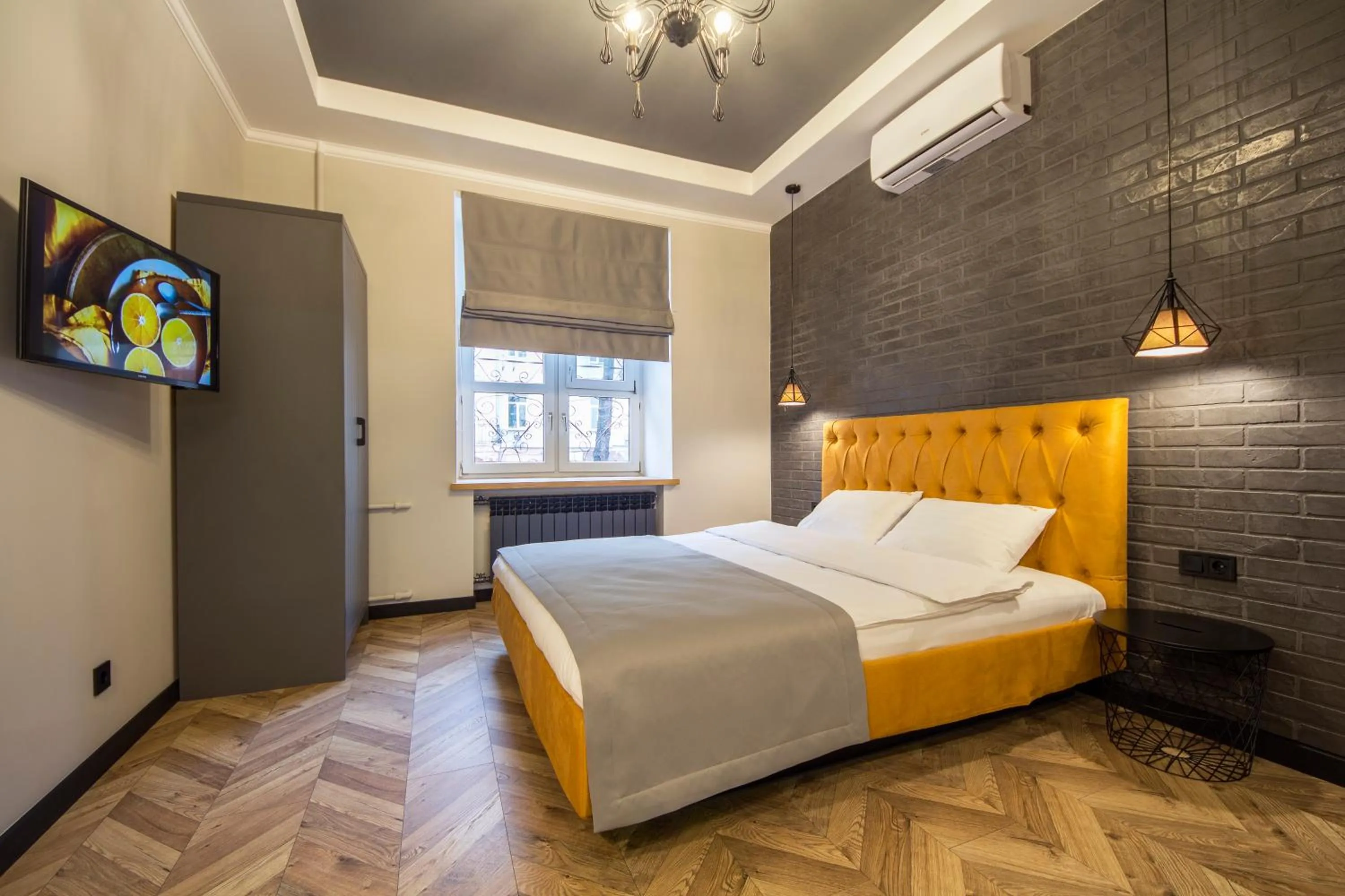 Bed in Idea Design Apart-Hotel Prorizna