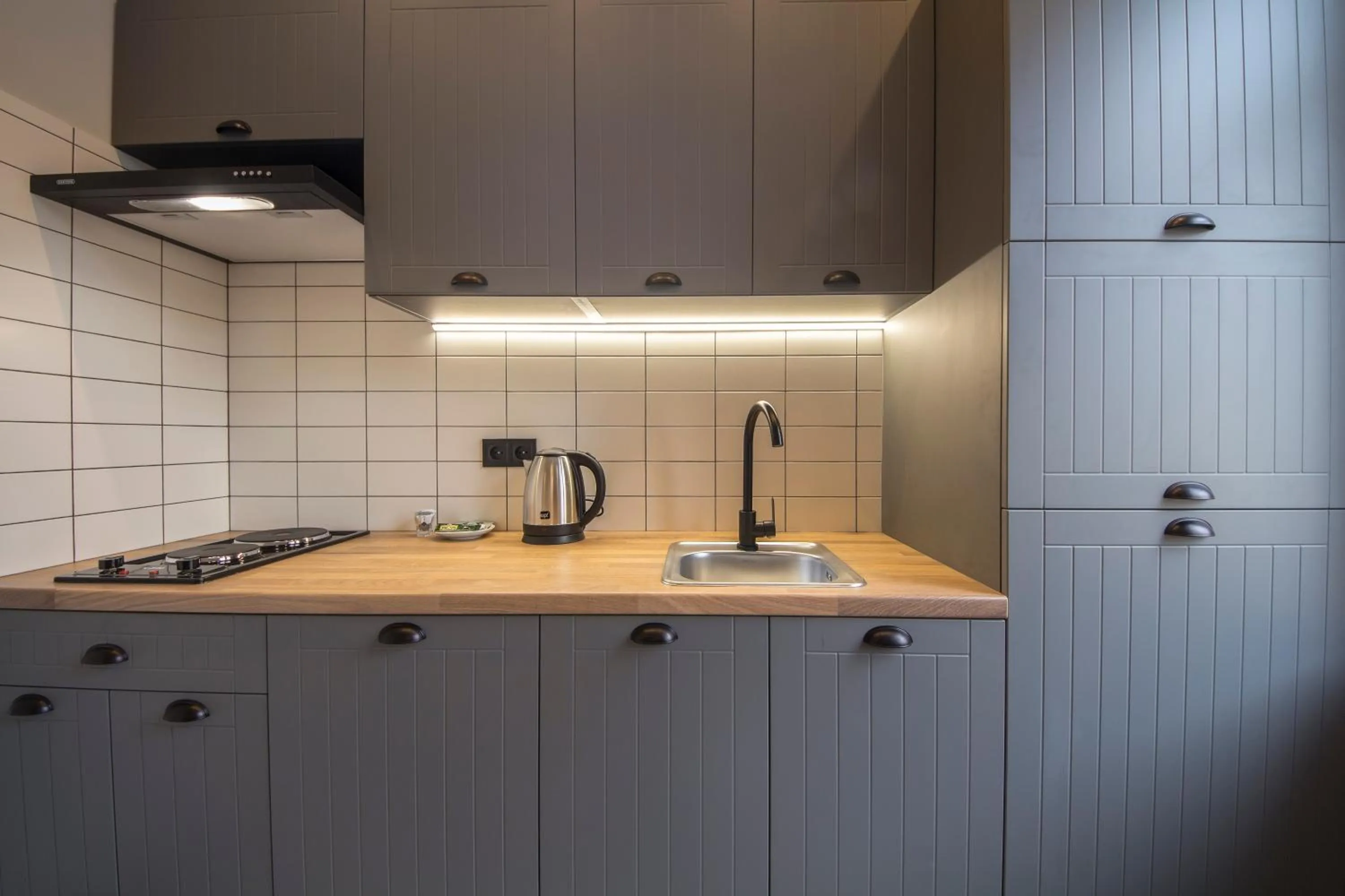 Kitchen or kitchenette in Idea Design Apart-Hotel Prorizna
