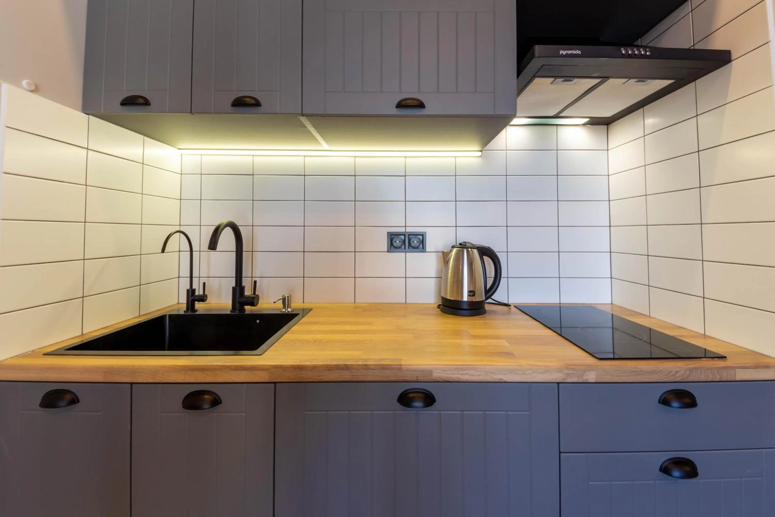 Kitchen or kitchenette in Idea Design Apart-Hotel Prorizna