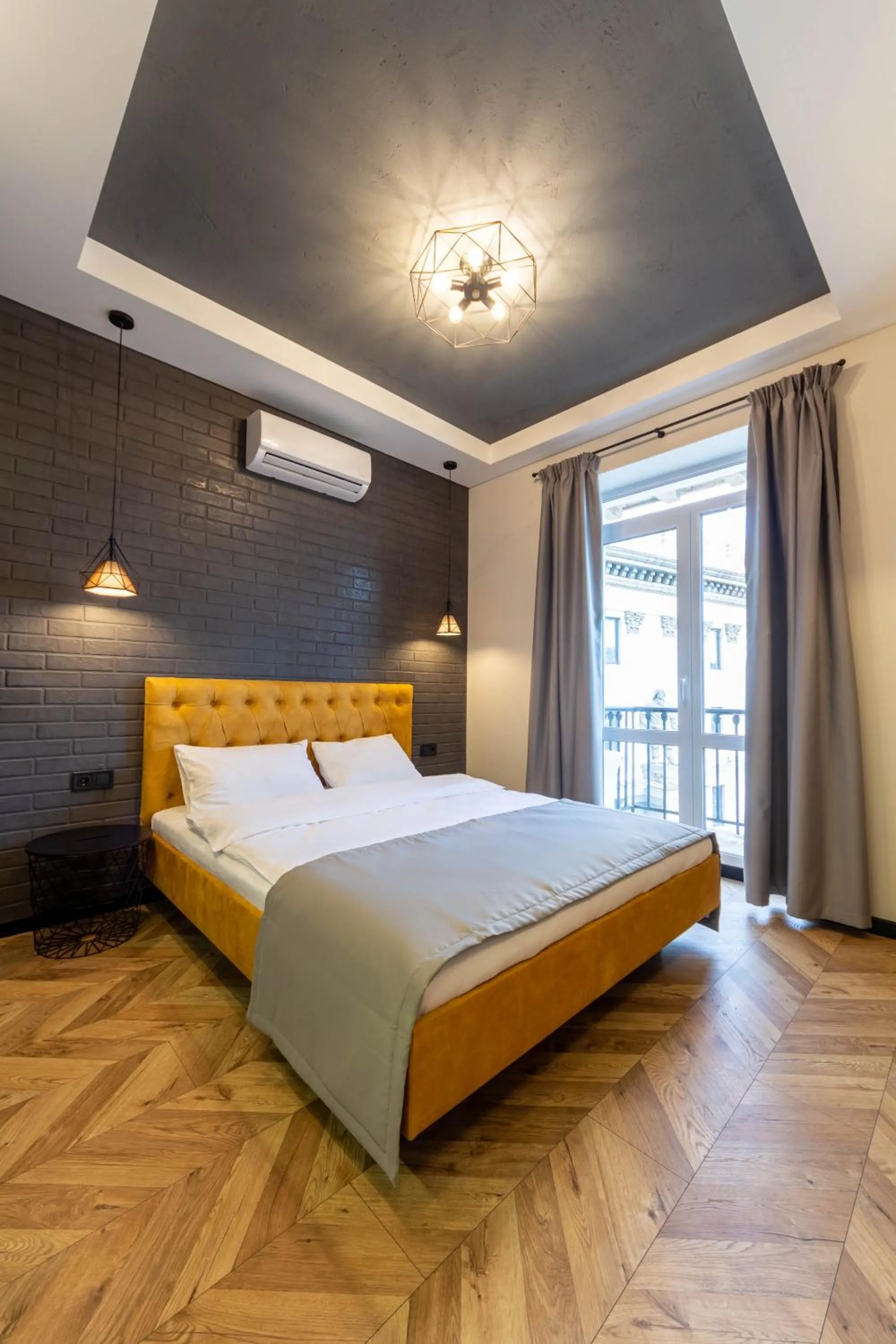 Bed in Idea Design Apart-Hotel Prorizna