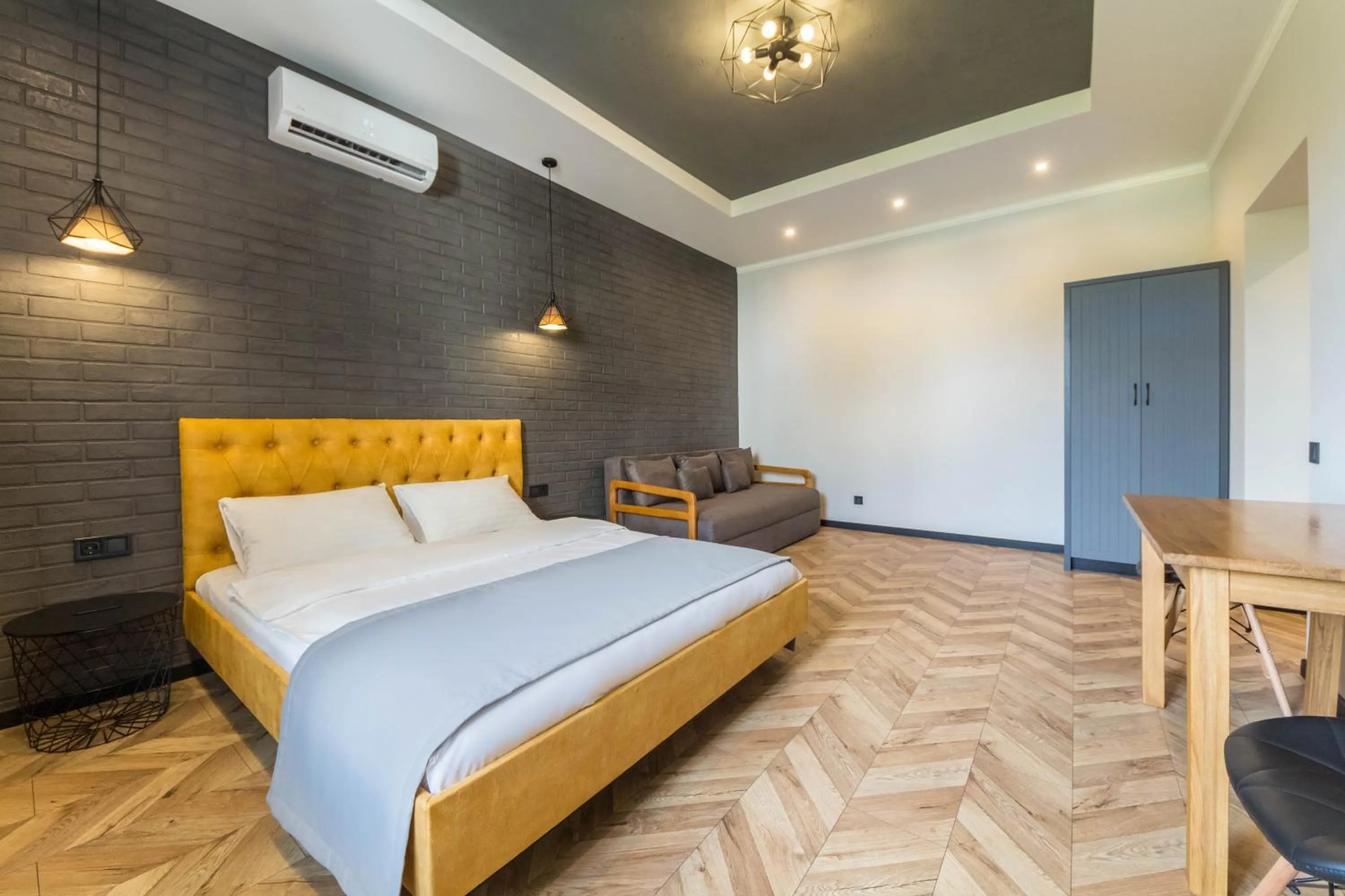 Bed in Idea Design Apart-Hotel Prorizna