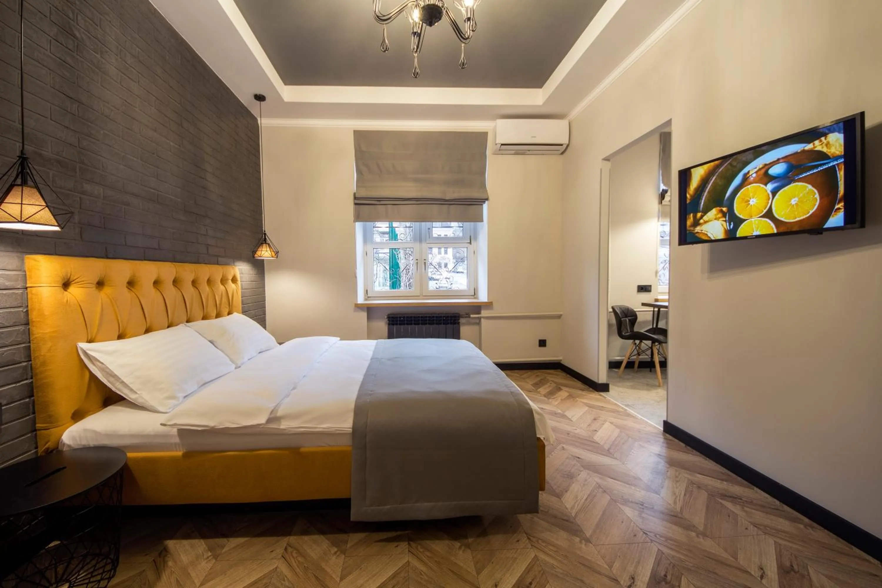 Photo of the whole room, Bed in Idea Design Apart-Hotel Prorizna