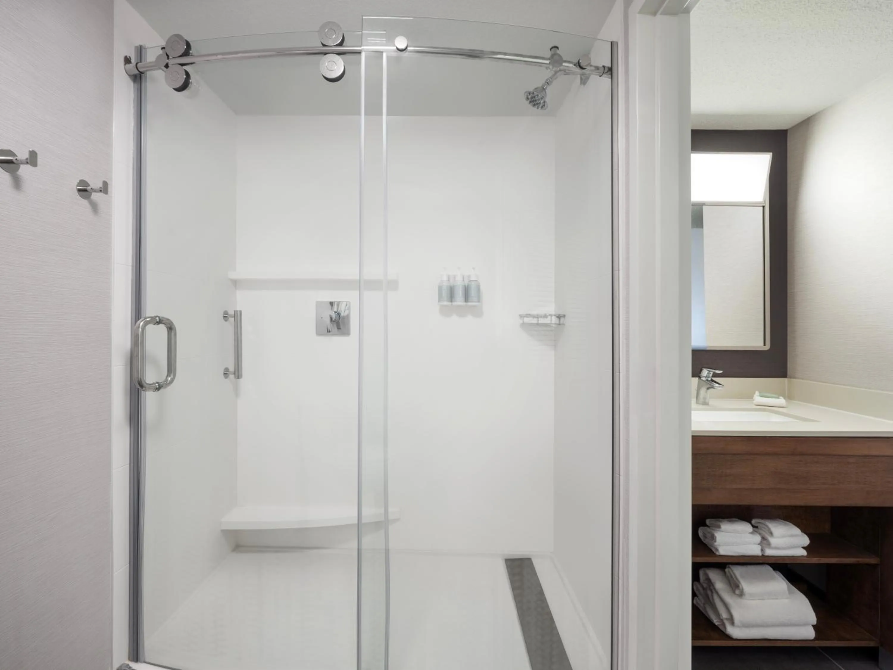 Shower in Courtyard by Marriott Cocoa Beach Cape Canaveral