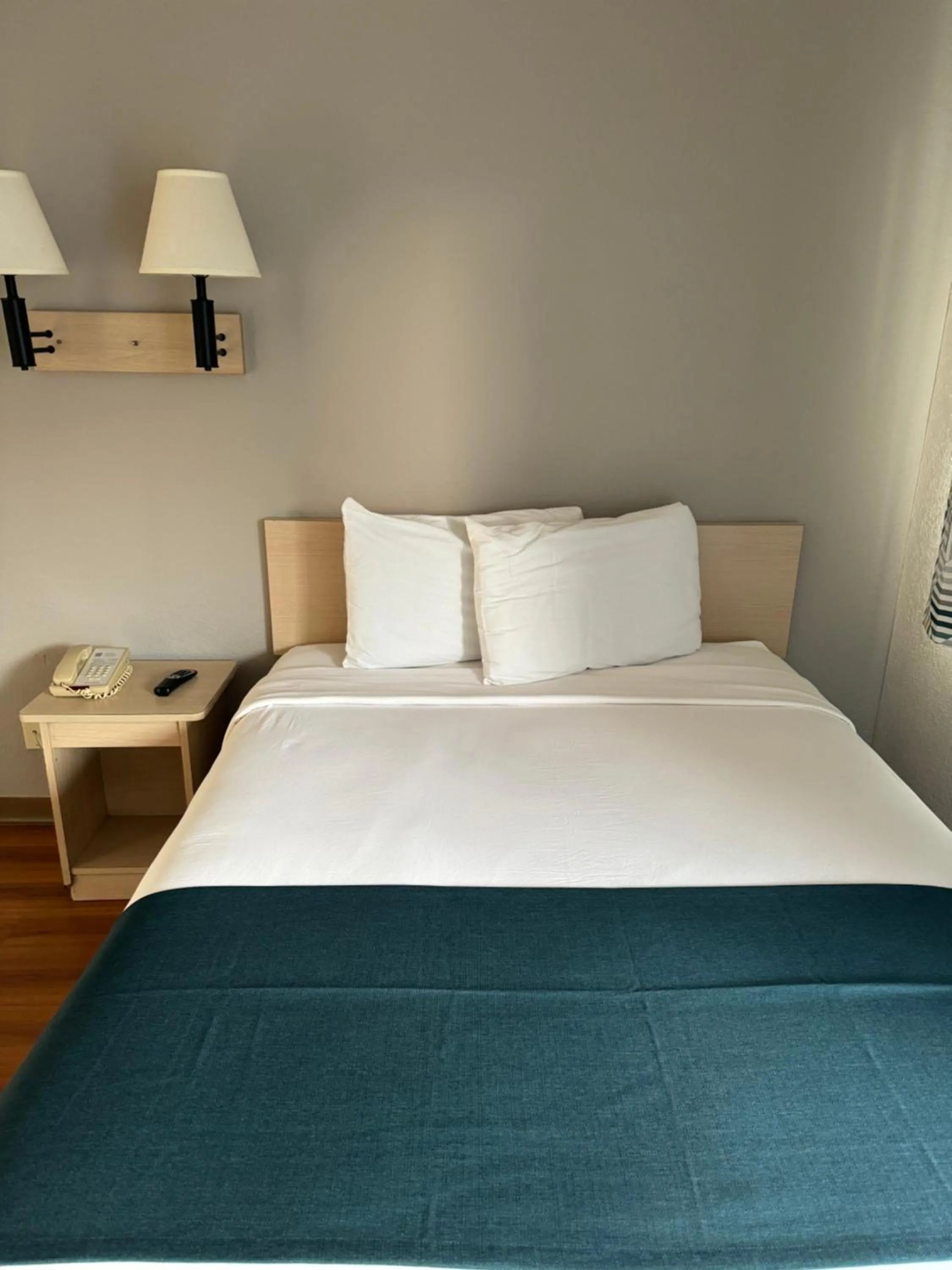 Bed in Motel 6-Stanton, CA- Anaheim West