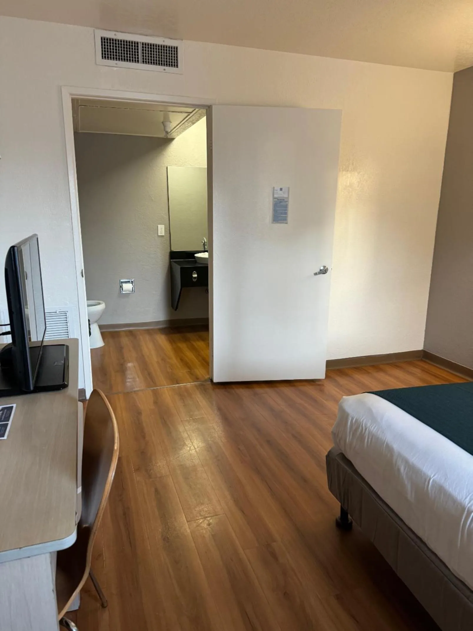 Bed in Motel 6-Stanton, CA- Anaheim West