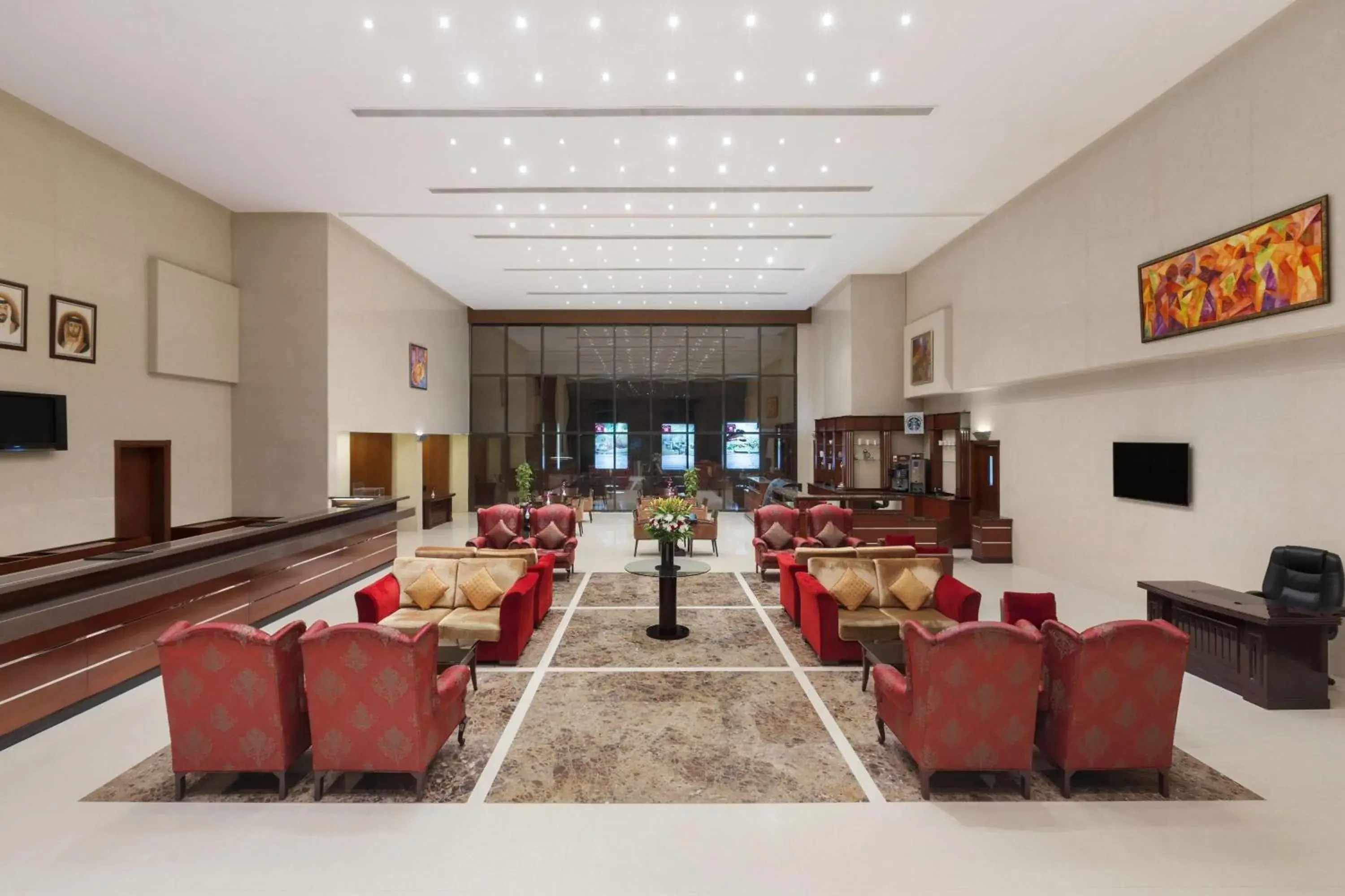 Lobby or reception in Ramada Hotel & Suites by Wyndham Ajman Lobby or reception in Ramada Hotel & Suites by Wyndham Ajman