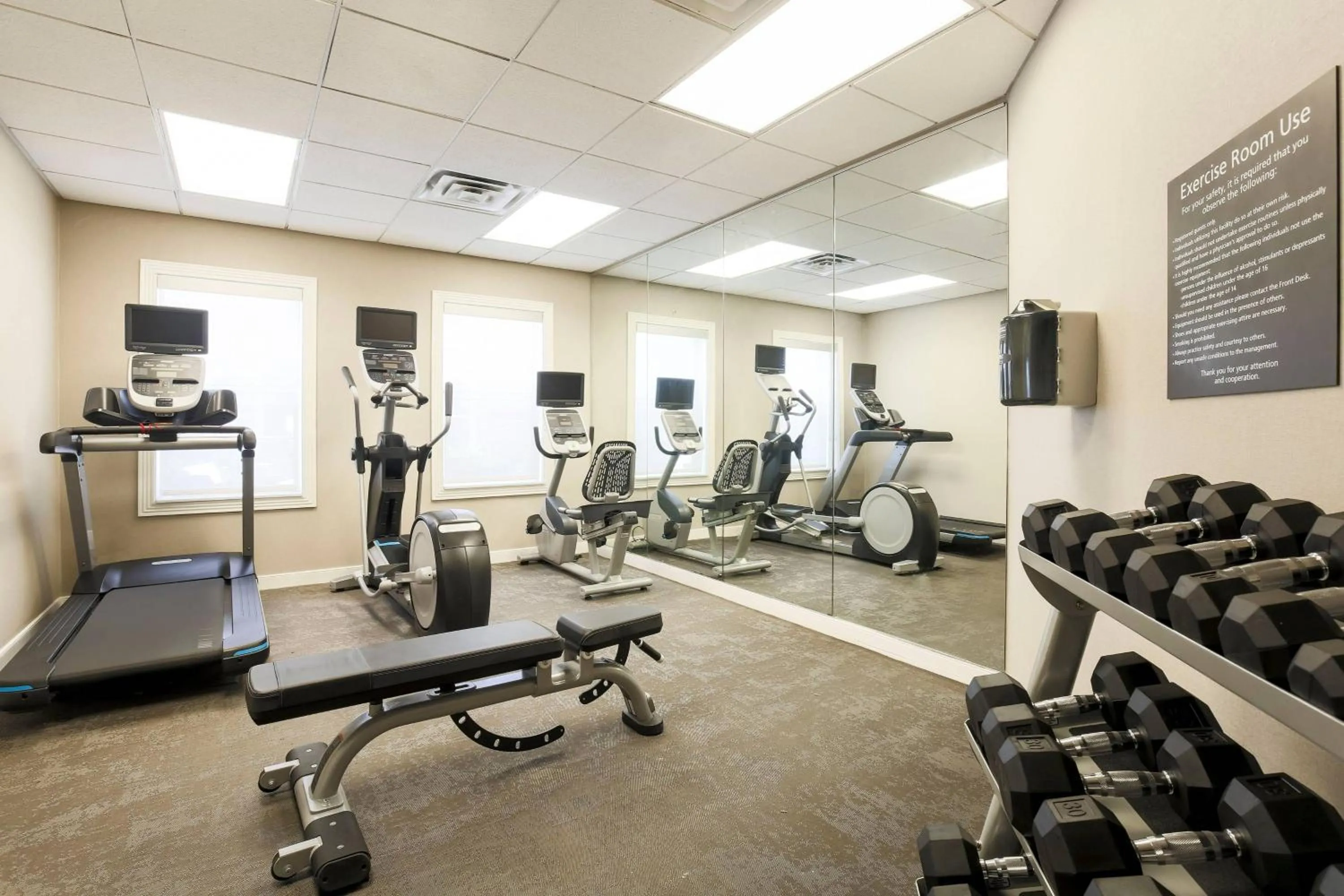 Fitness centre/facilities in Residence Inn by Marriott Monroe